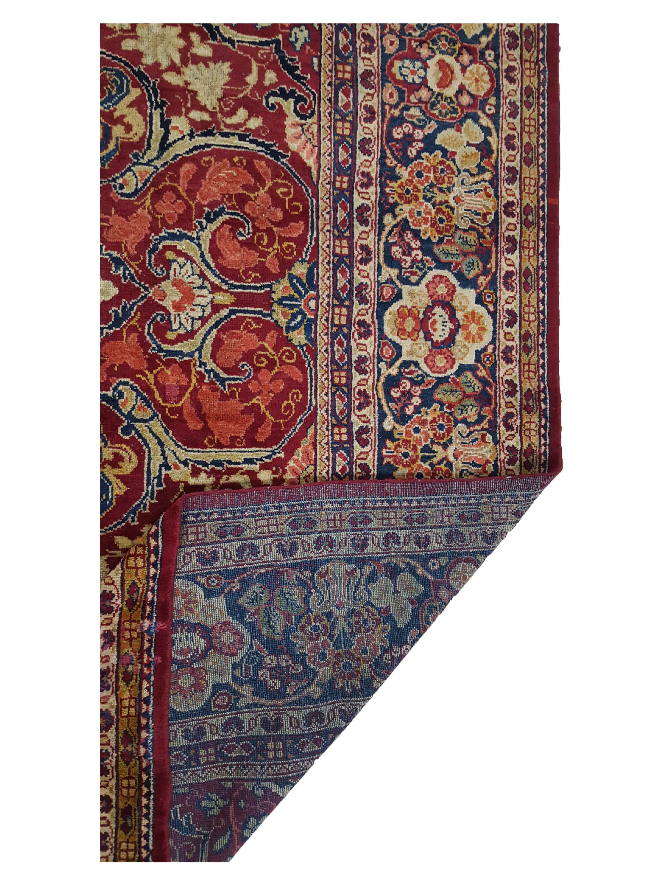 Antique Mahal Burgundy 10x14 - Image 3 of 6