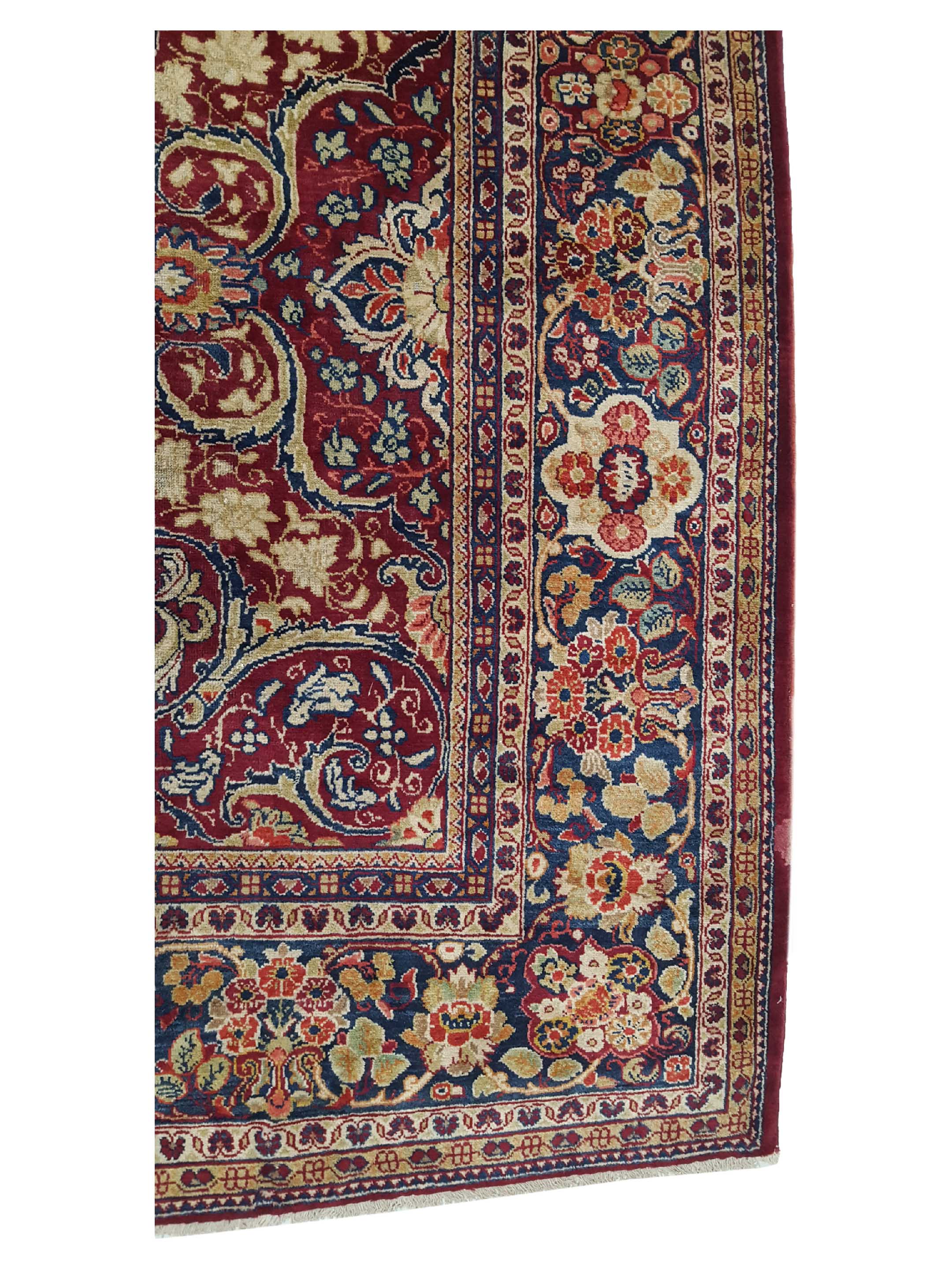 Antique Mahal Burgundy 10x14 - Image 4 of 6