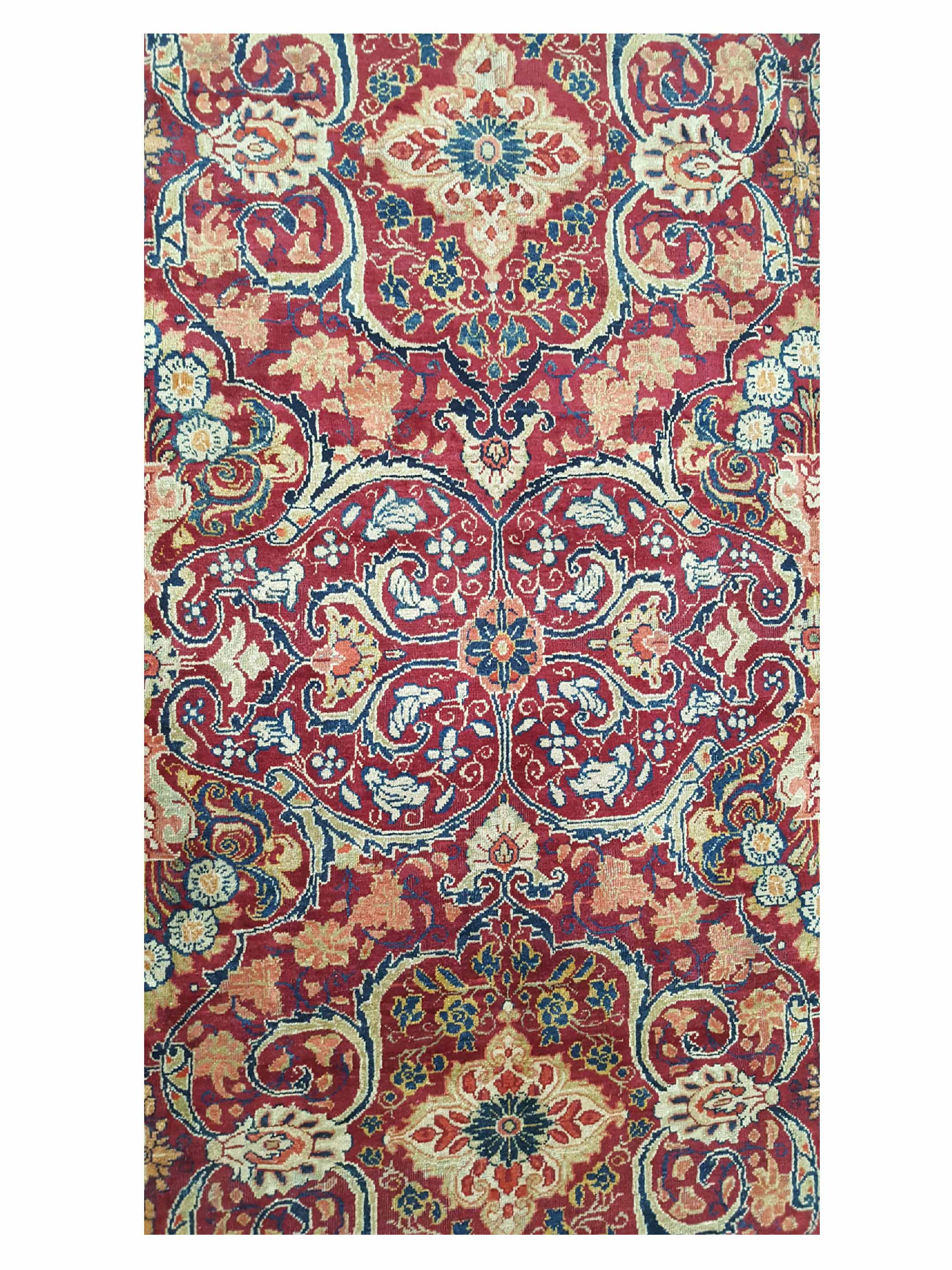 Antique Mahal Burgundy 10x14 - Image 5 of 6