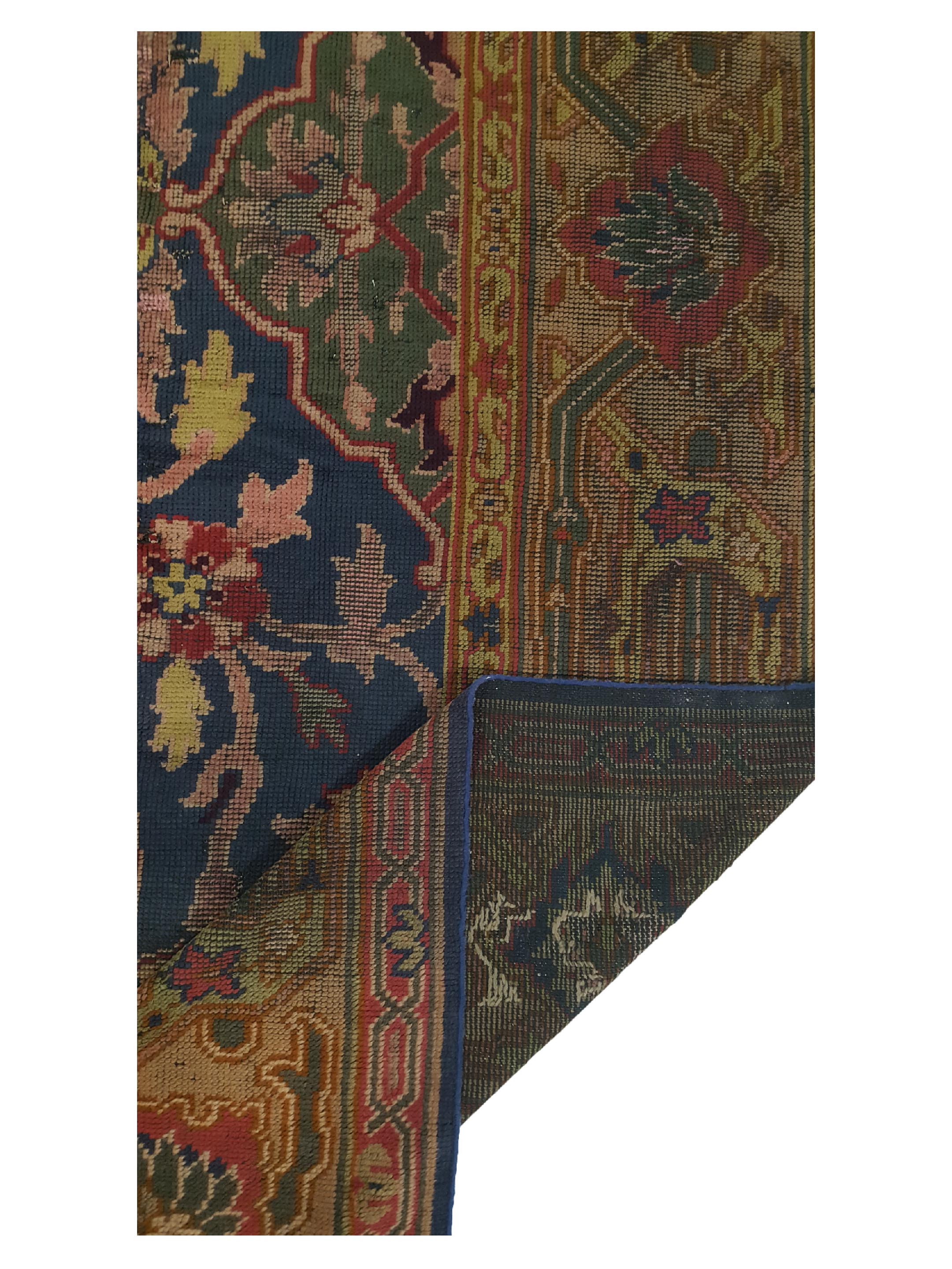 Antique Arts and Craft Indigo 11x15 - Image 3 of 6