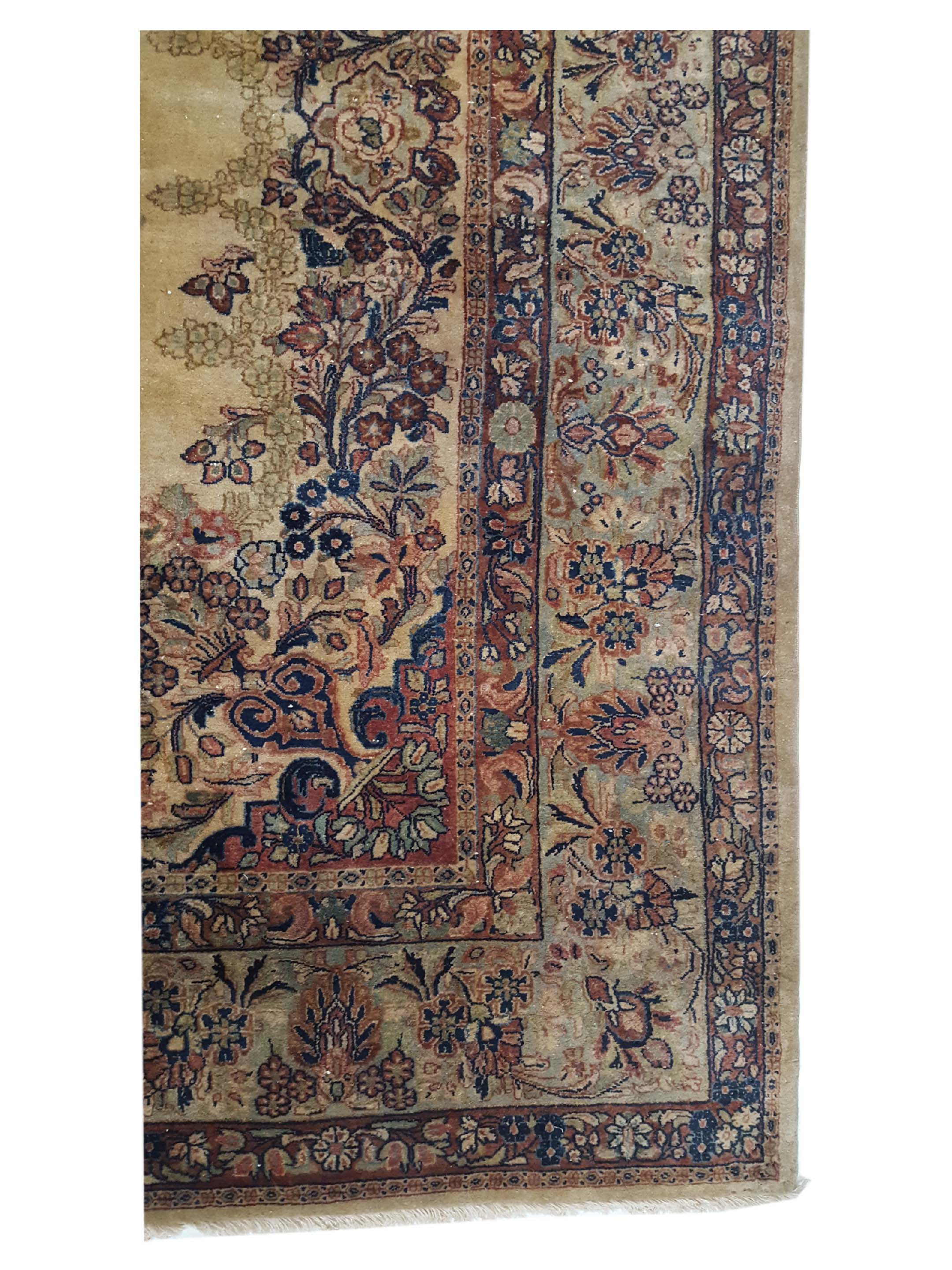 Sarouk Hand Knotted Beige 8x8 - Image 4 of 6