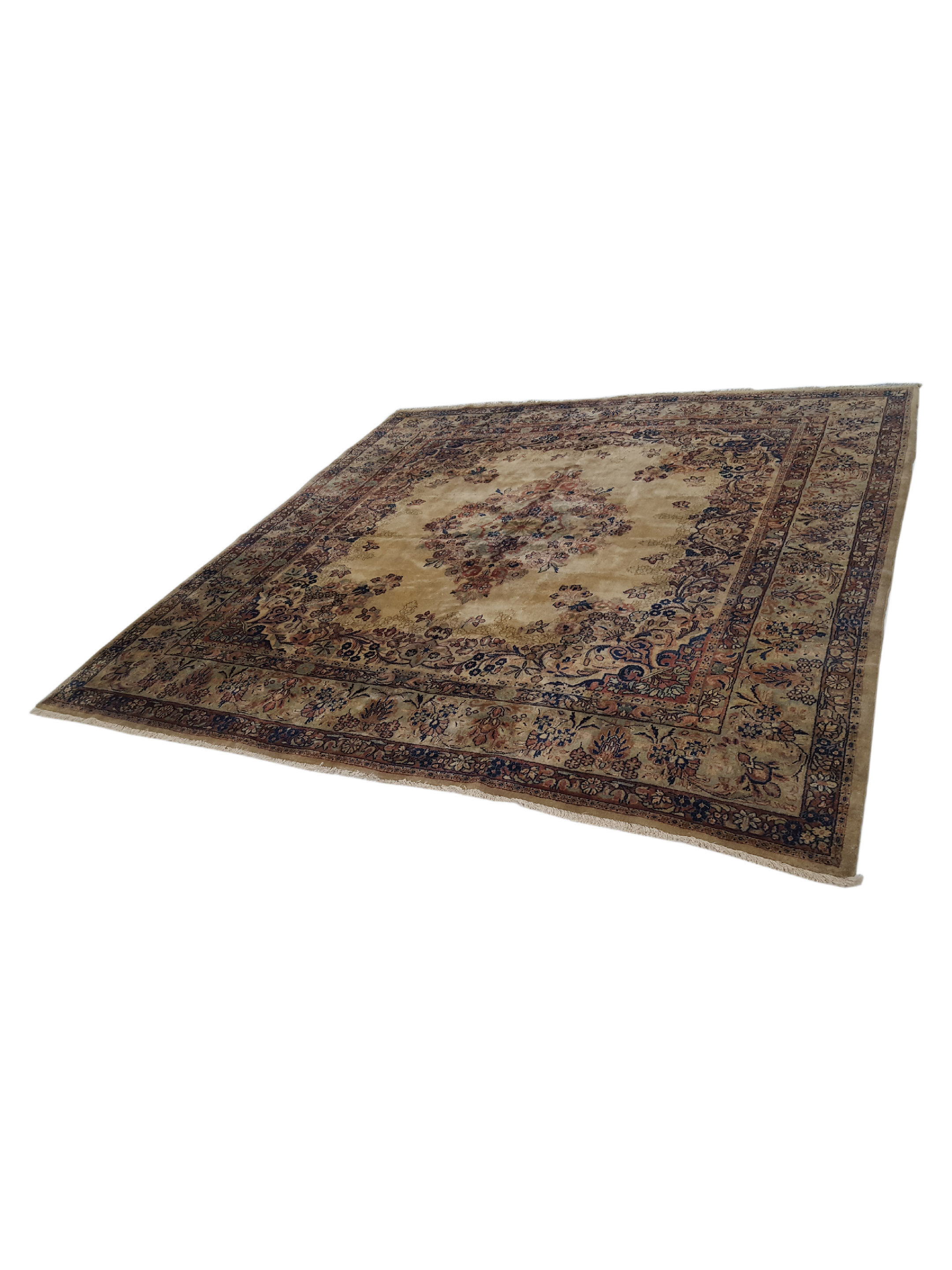Sarouk Hand Knotted Beige 8x8 - Image 6 of 6