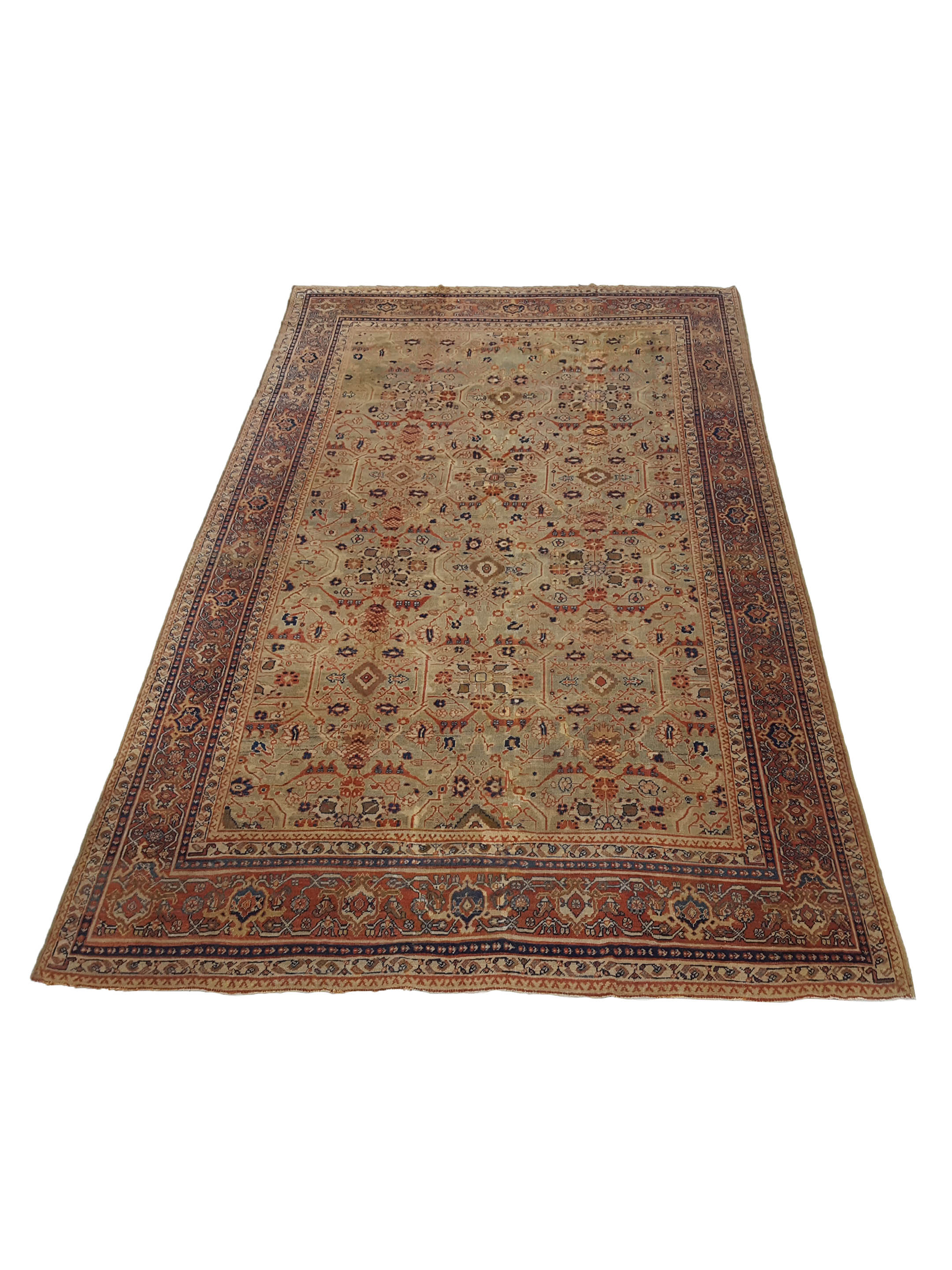 Antique Sultanabad Green 11x14 - Image 2 of 7