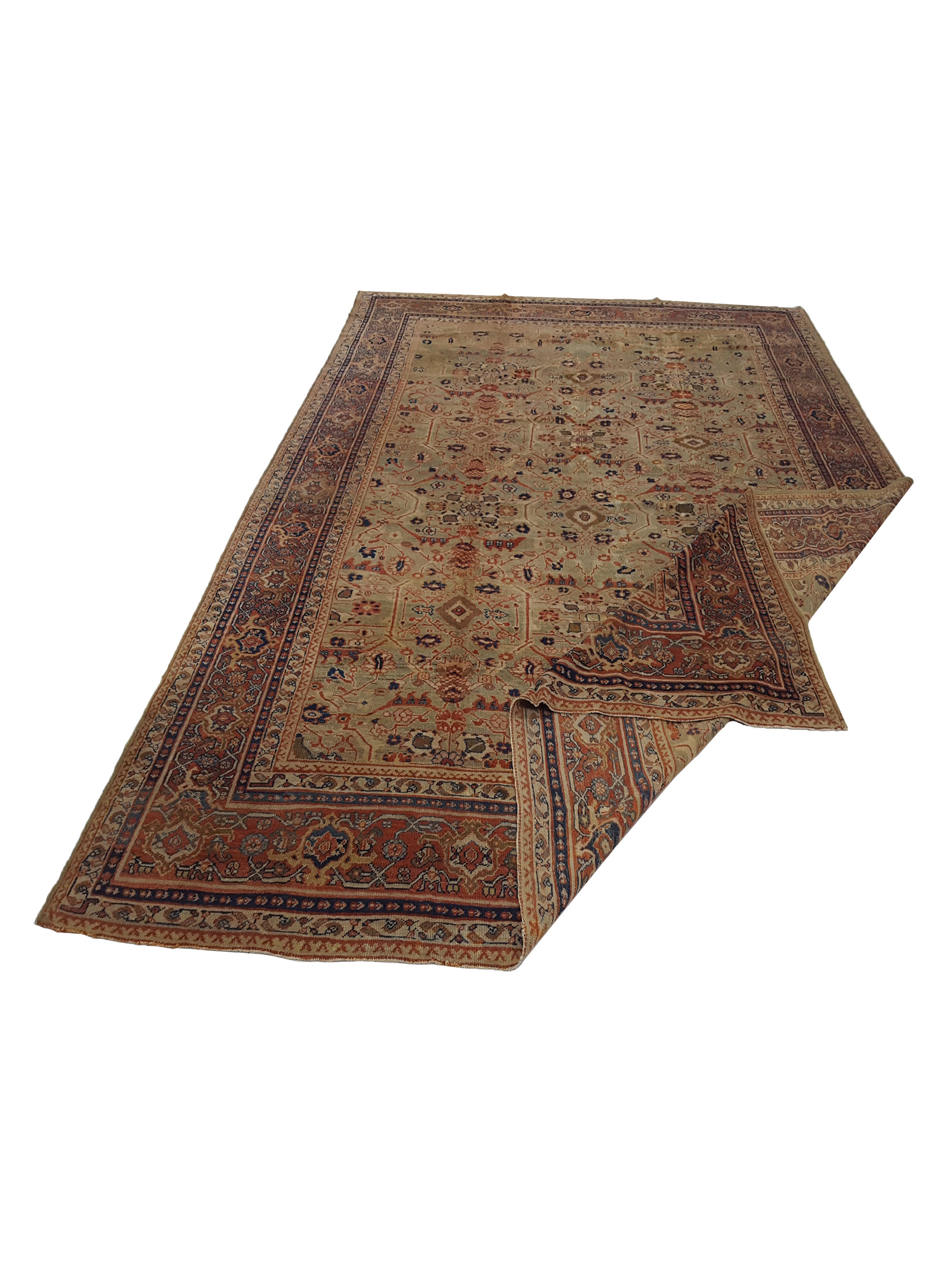 Antique Sultanabad Green 11x14 - Image 3 of 7
