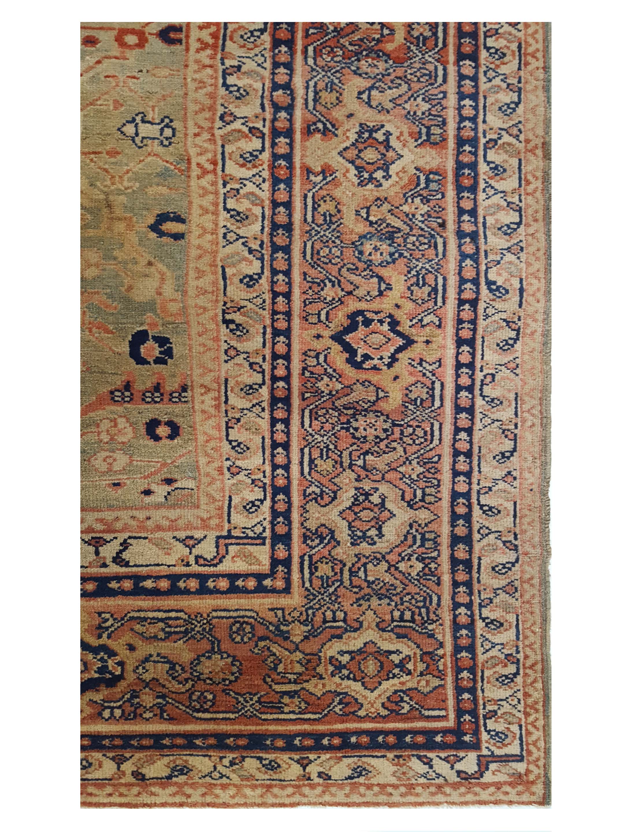 Antique Sultanabad Green 11x14 - Image 4 of 7