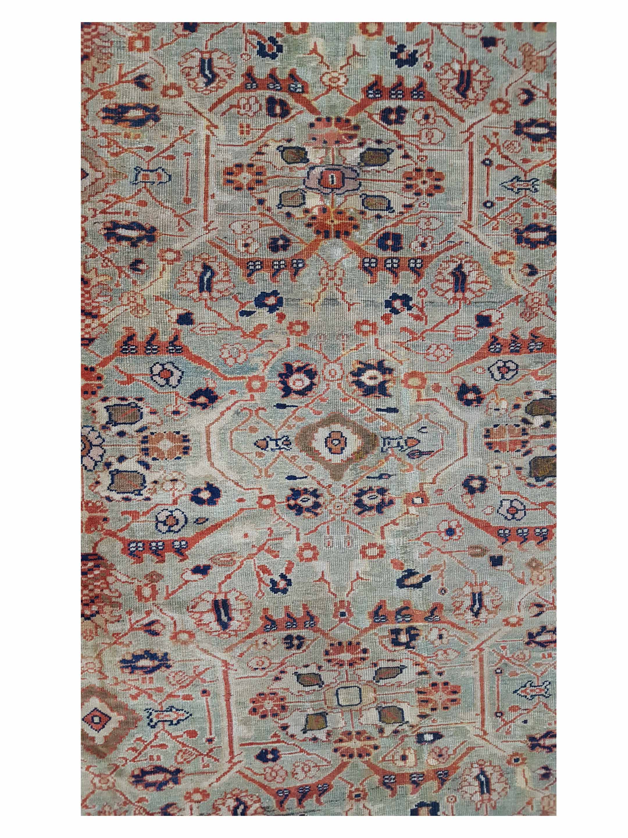 Antique Sultanabad Green 11x14 - Image 5 of 7