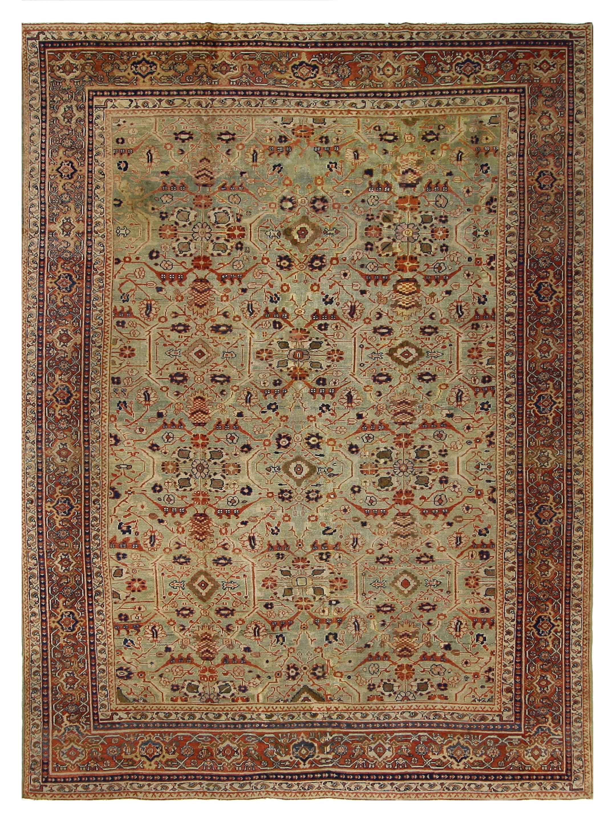 Antique Sultanabad Green 11x14