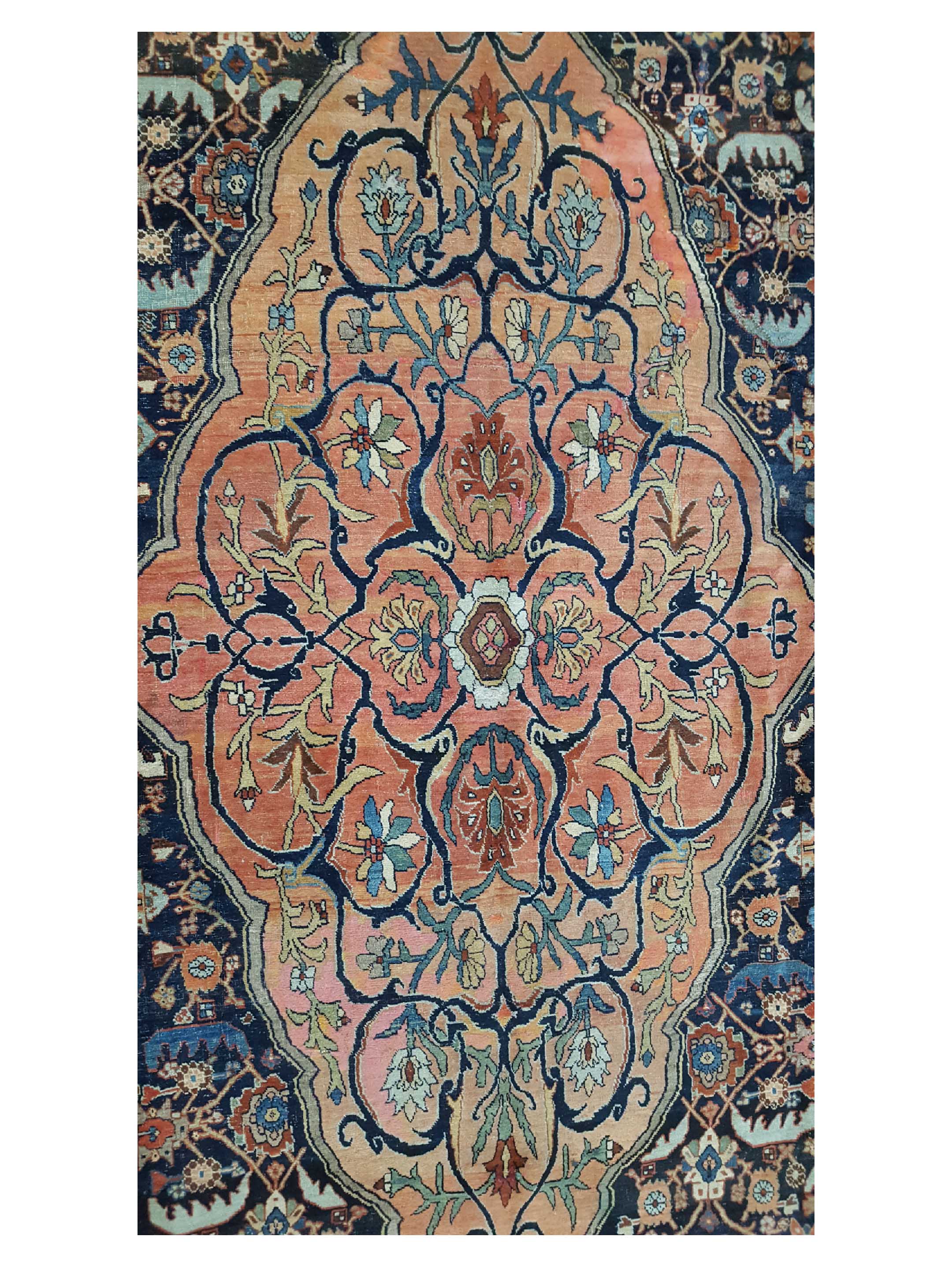 Antique Bijar Indigo 12x18 - Image 6 of 6