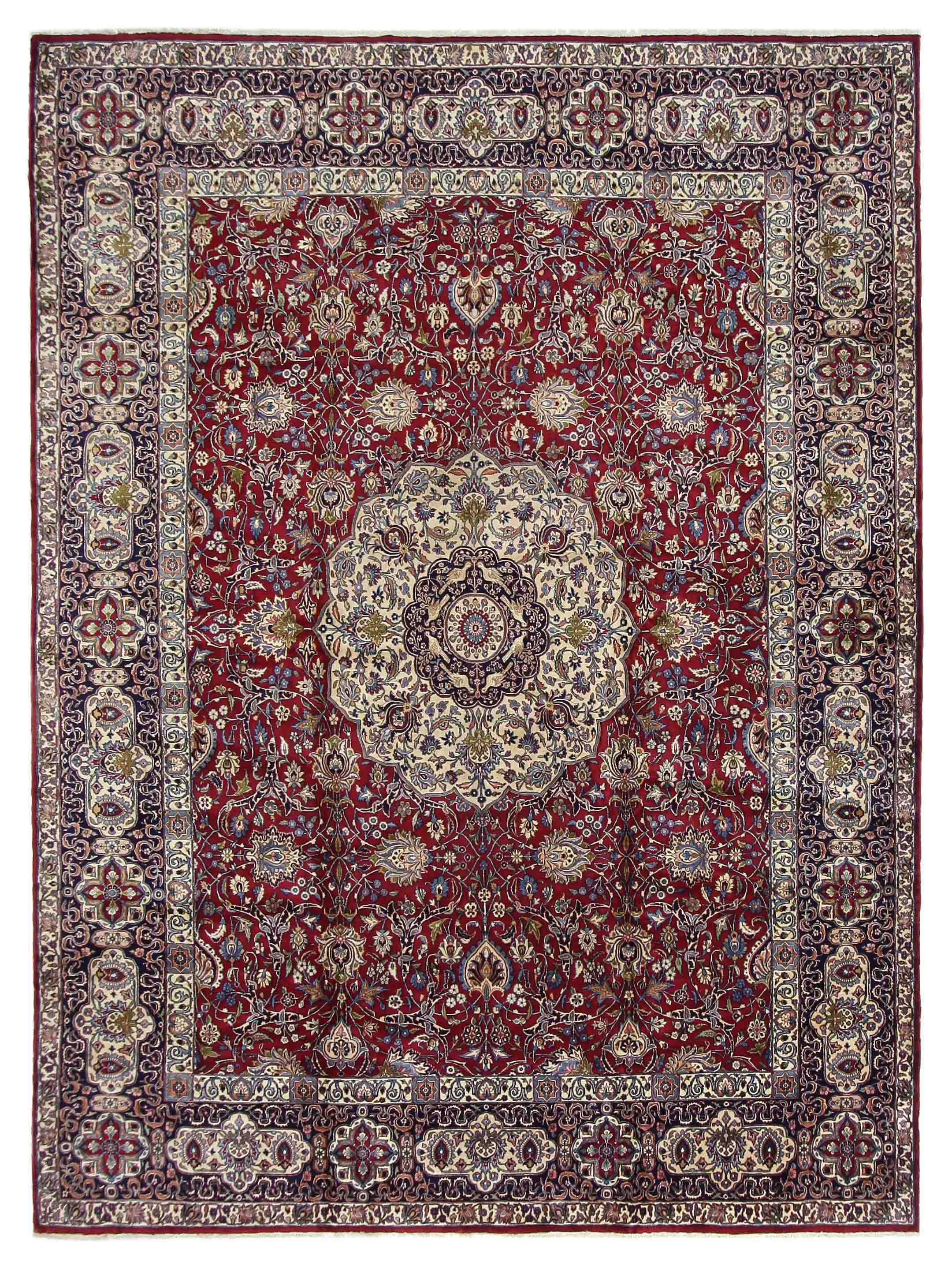 Antique Kerman Burgundy 11x16