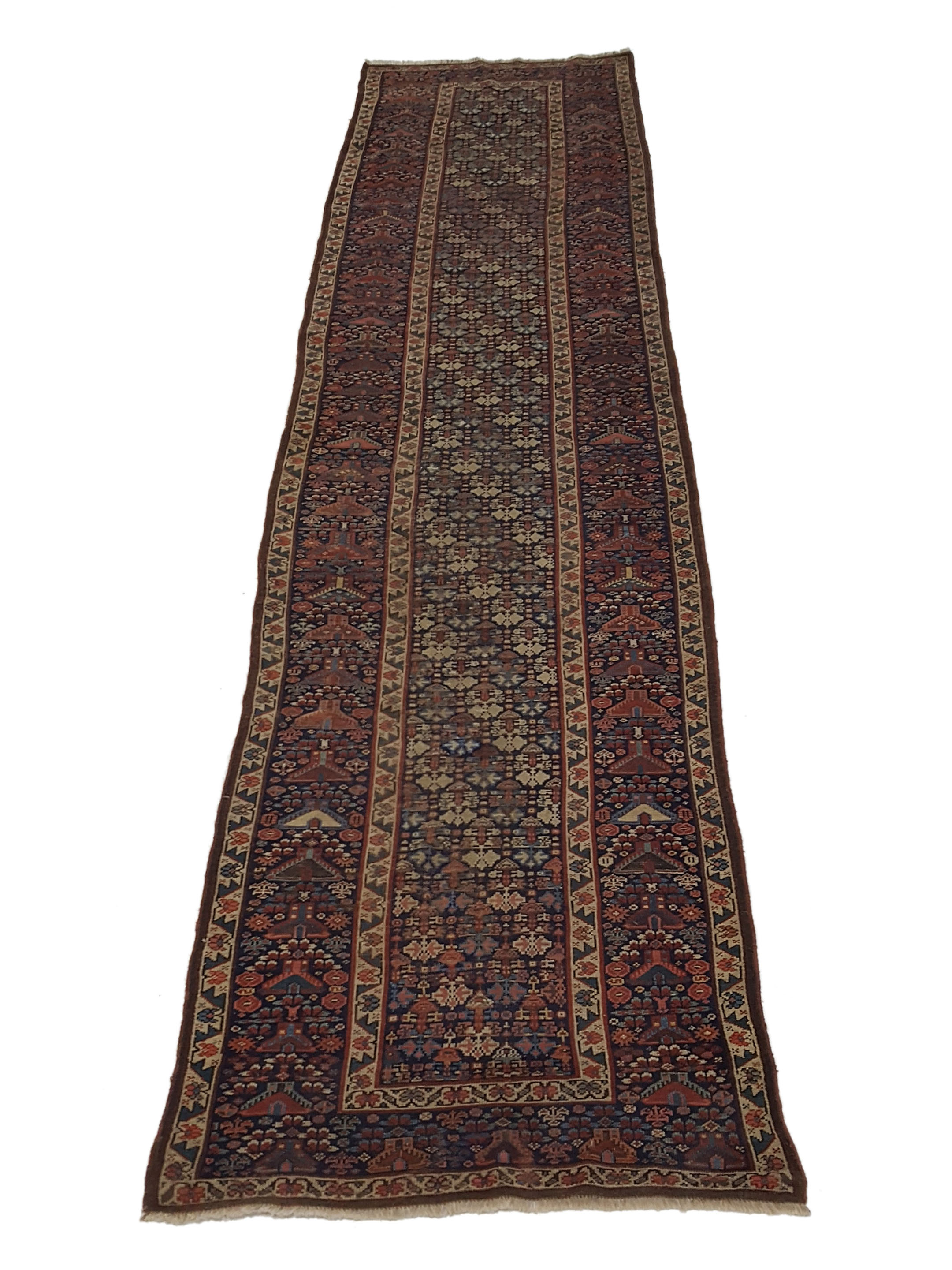 Antique Karabagh Indigo 4x16 - Image 2 of 6
