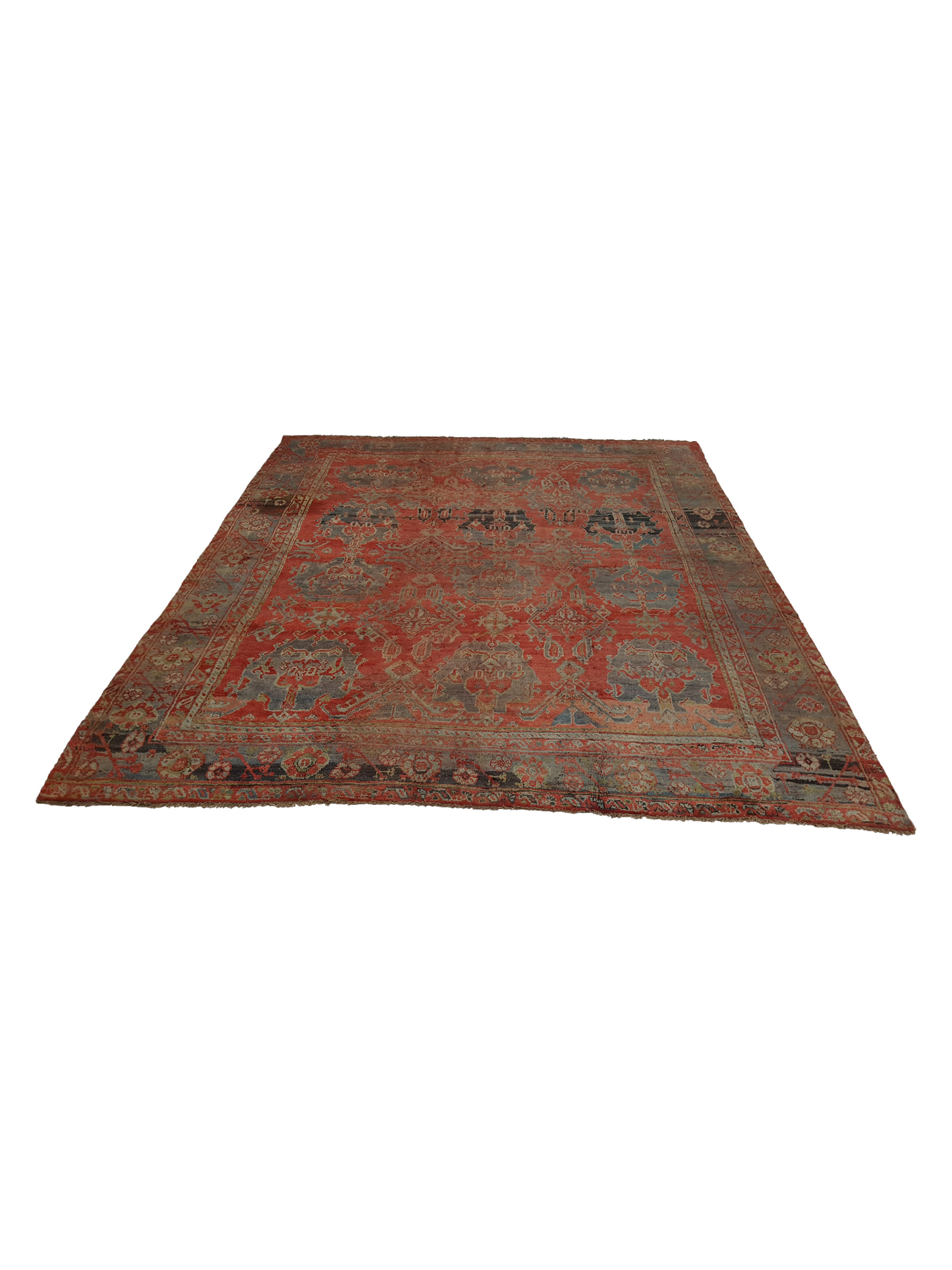 Antique Ushak Rust 13x16 - Image 2 of 8