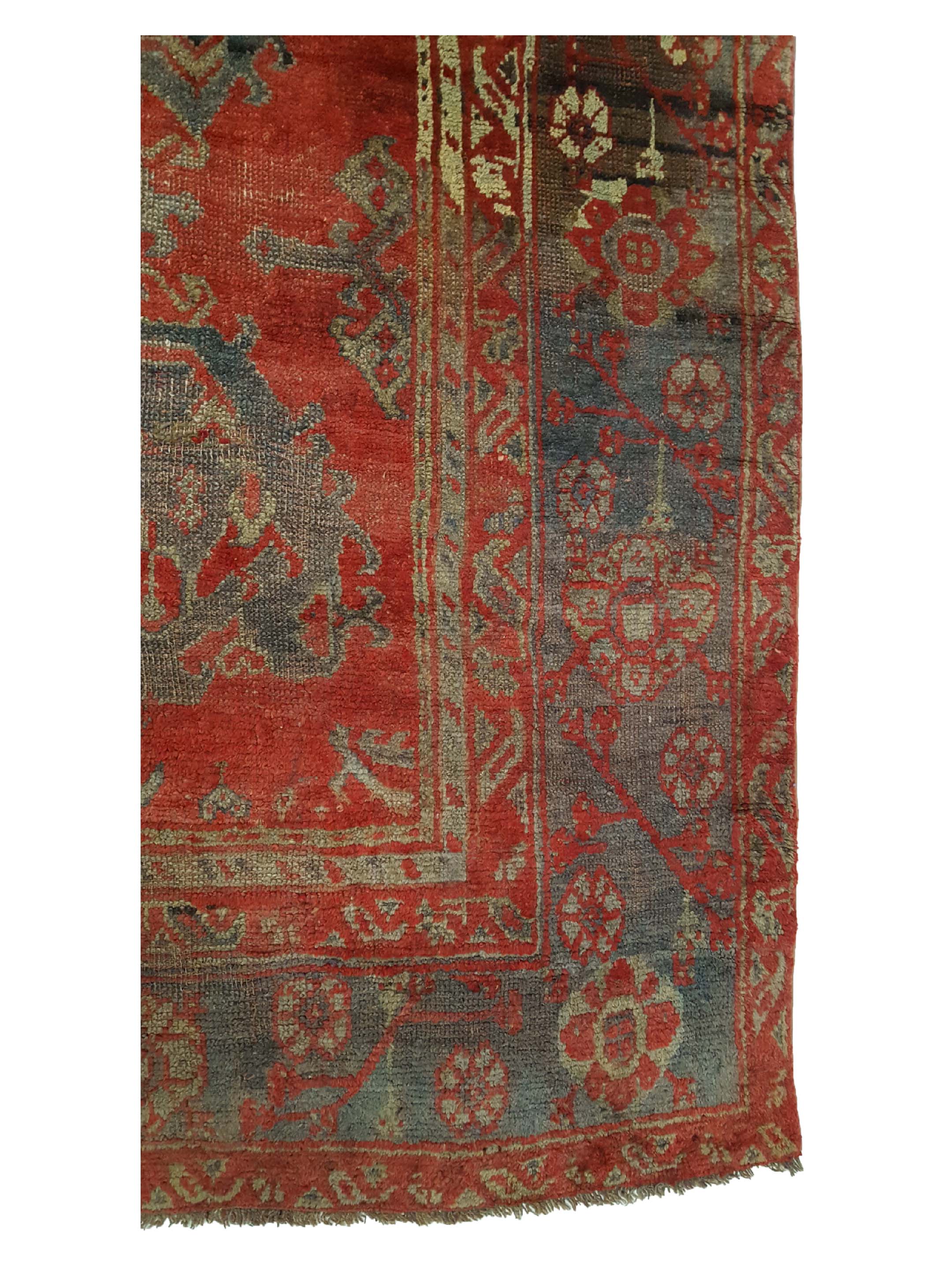 Antique Ushak Rust 13x16 - Image 4 of 8