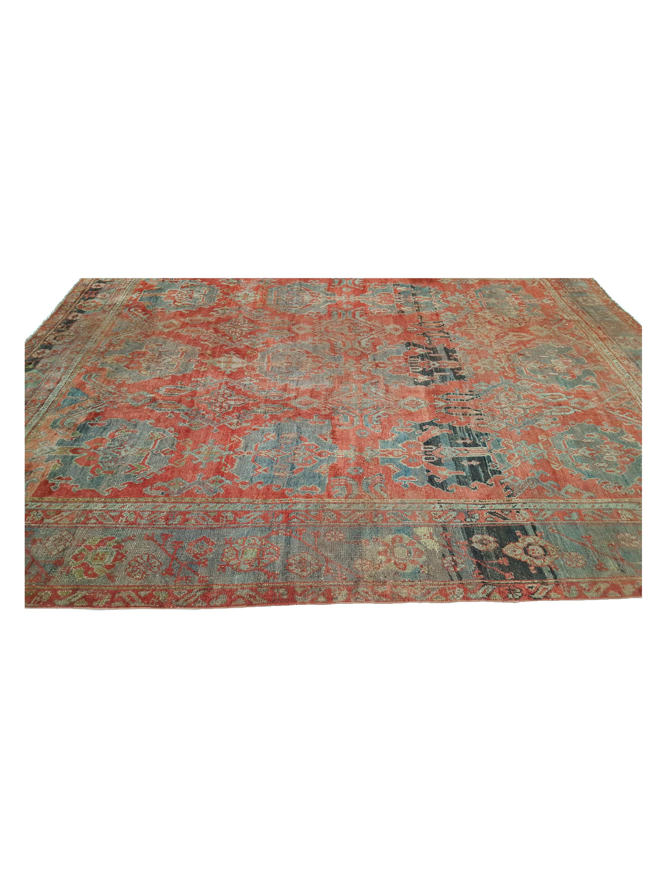 Antique Ushak Rust 13x16 - Image 8 of 8
