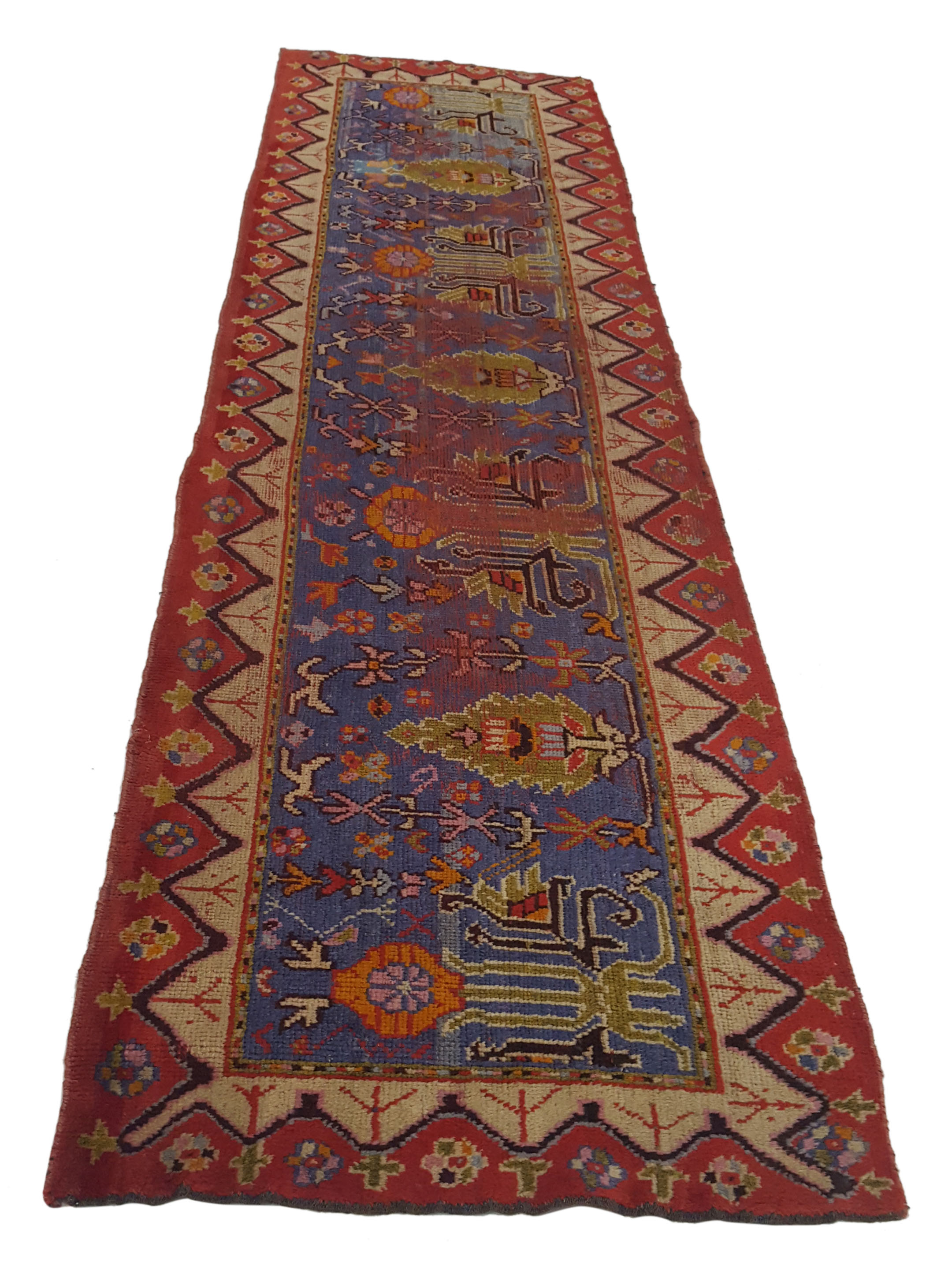 Antique Ushak Purple 3x12 - Image 2 of 6
