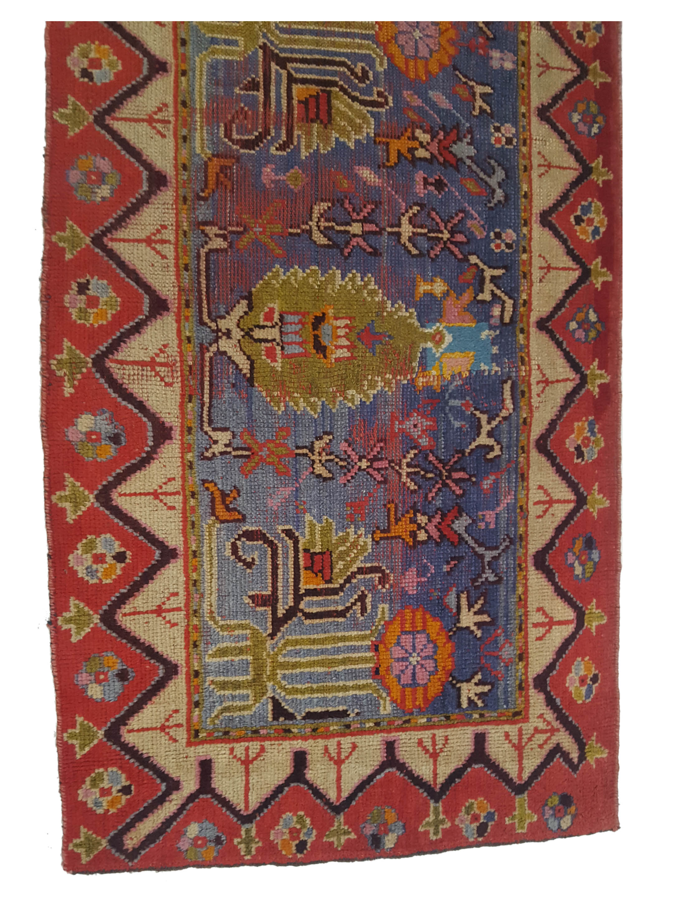 Antique Ushak Purple 3x12 - Image 4 of 6