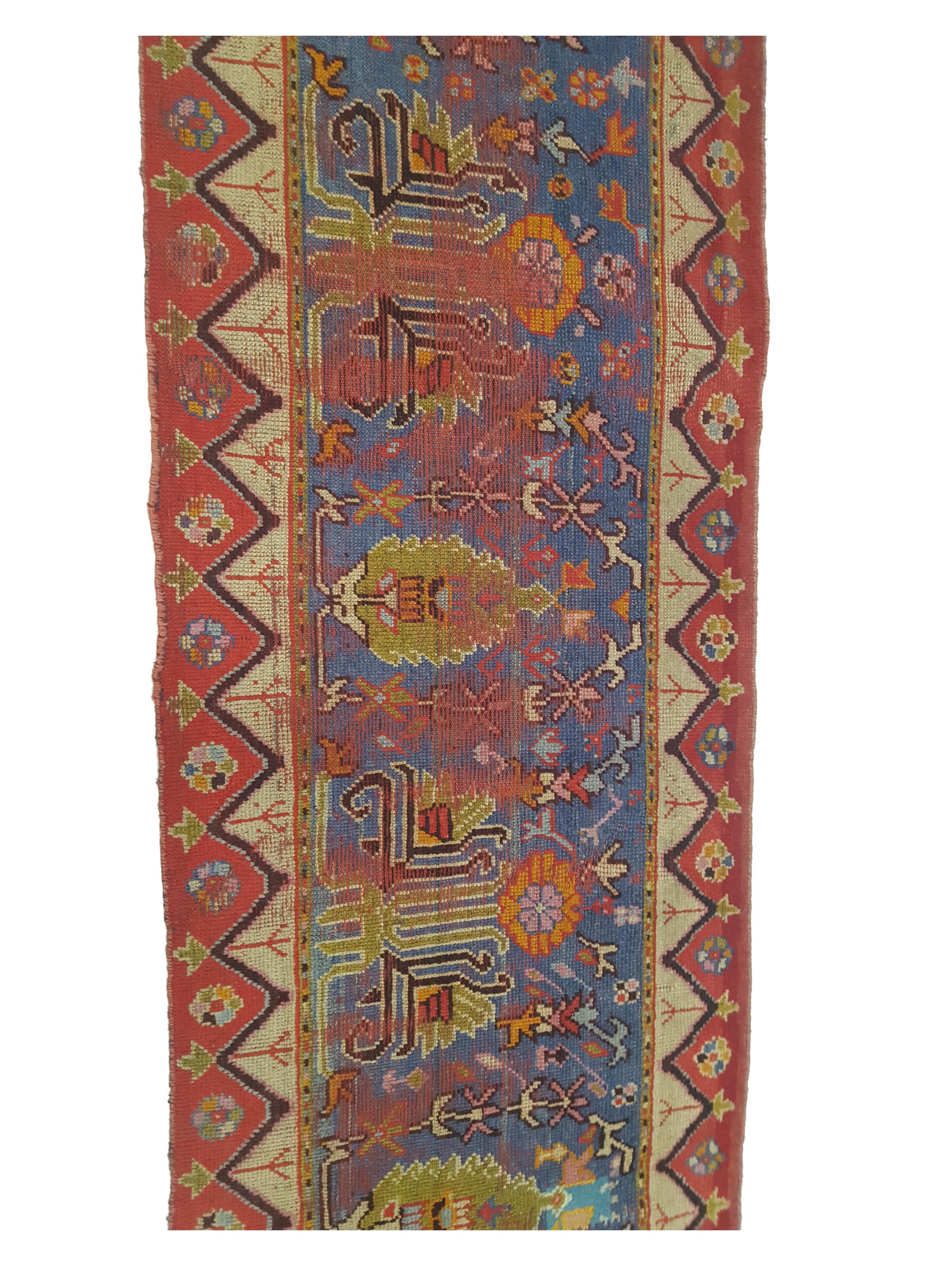 Antique Ushak Purple 3x12 - Image 5 of 6