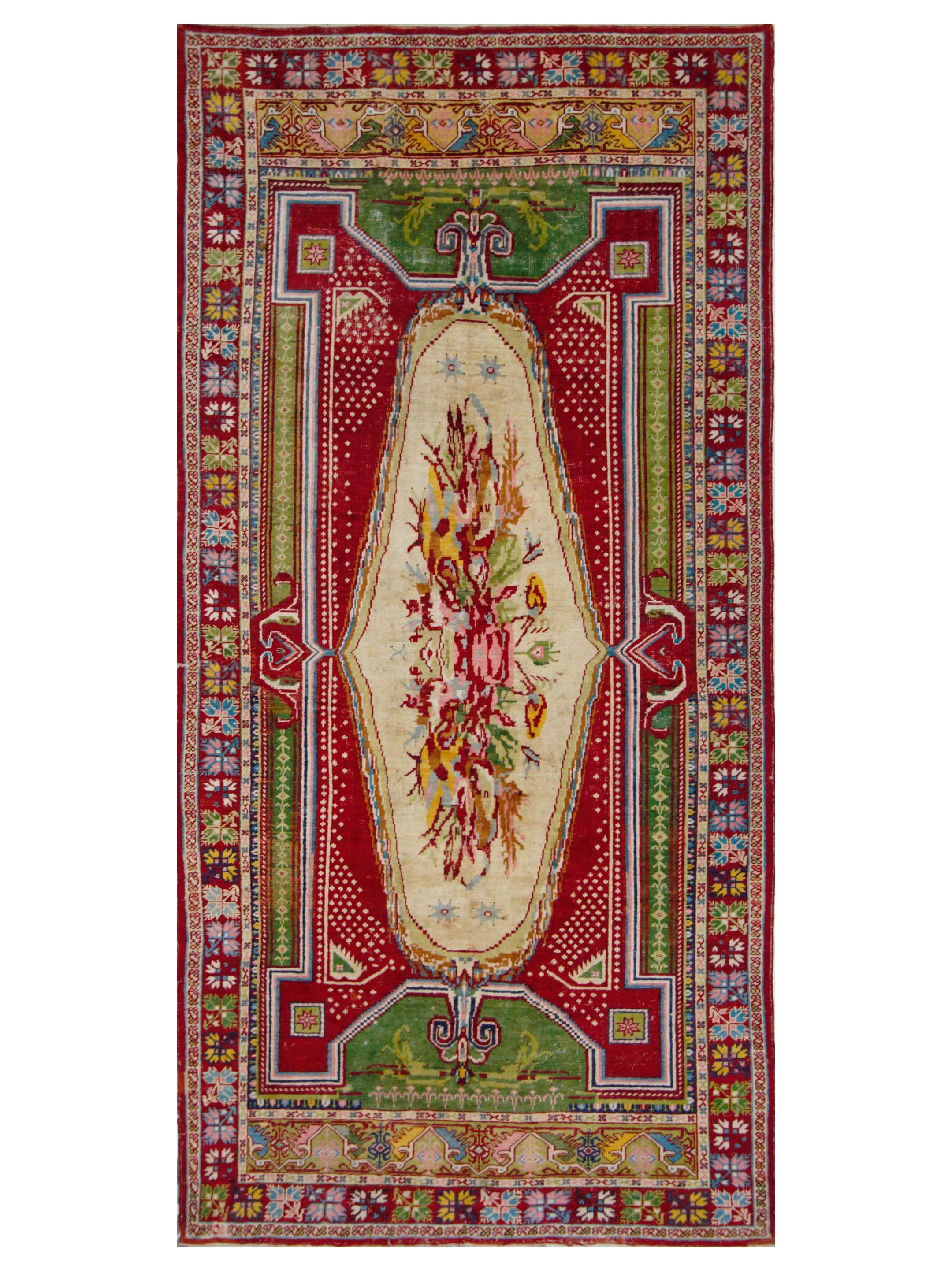 Antique Ushak Red 7x14