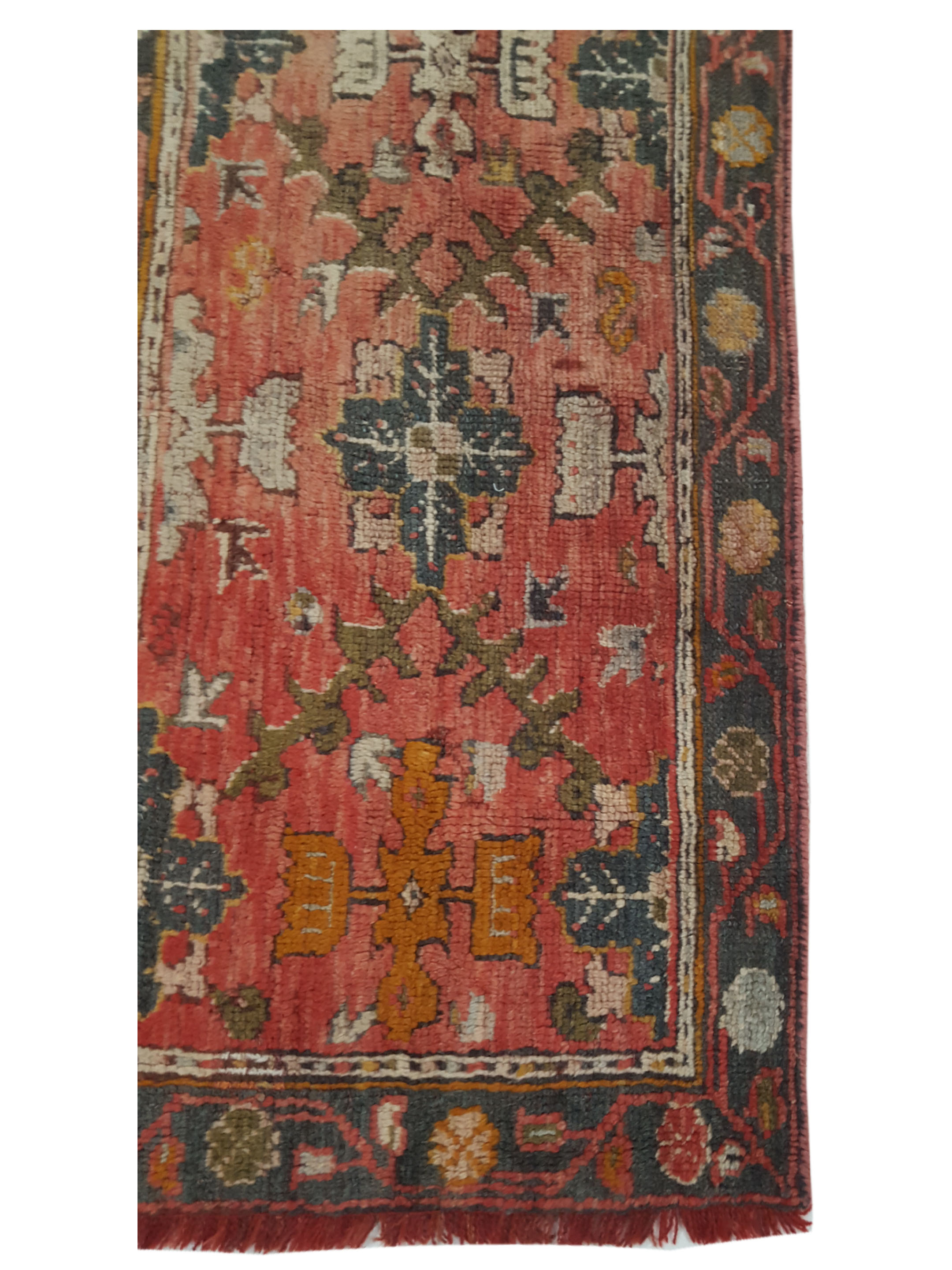 Antique Ushak Coral 2x11 - Image 4 of 6