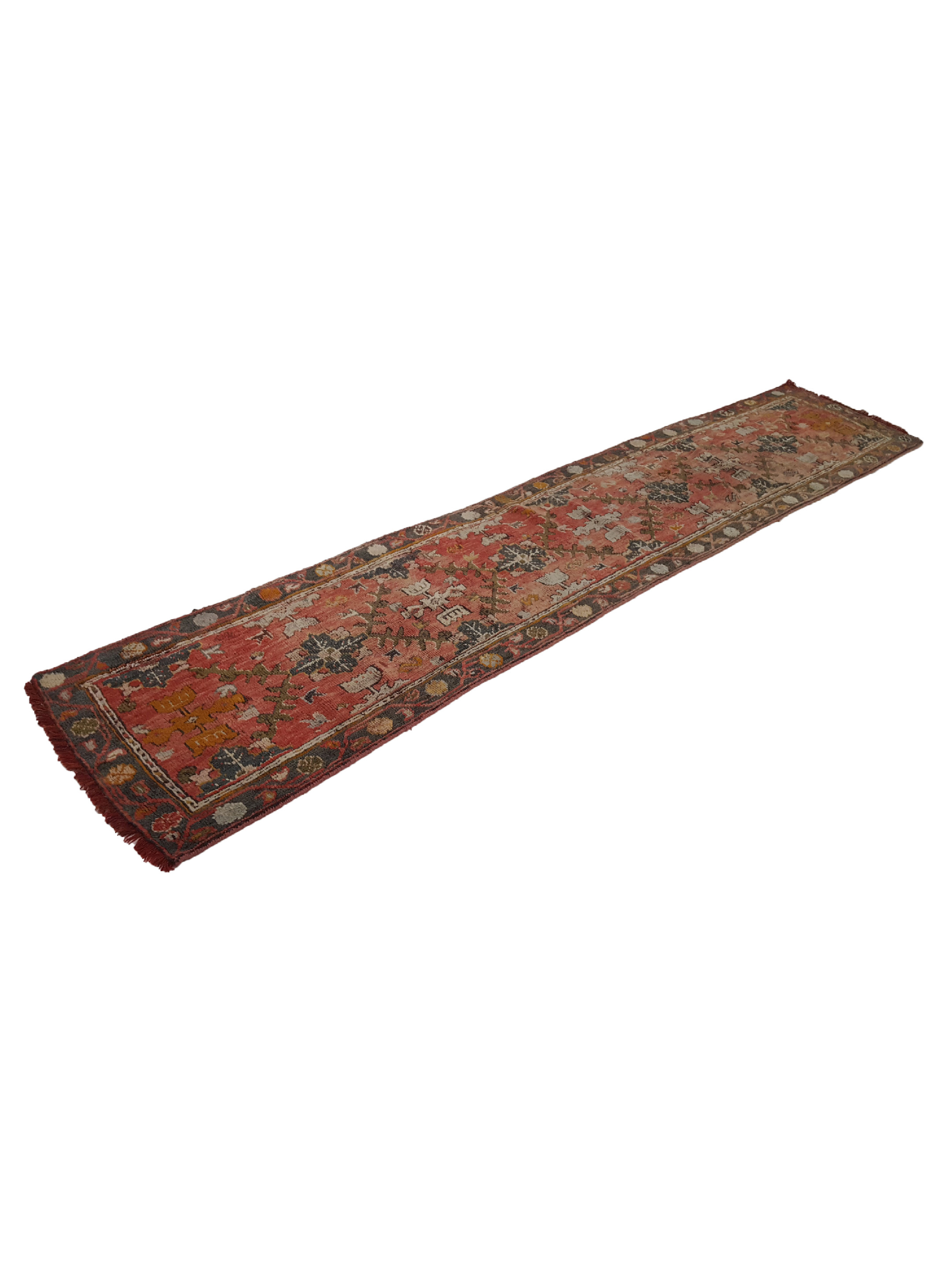 Antique Ushak Coral 2x11 - Image 6 of 6