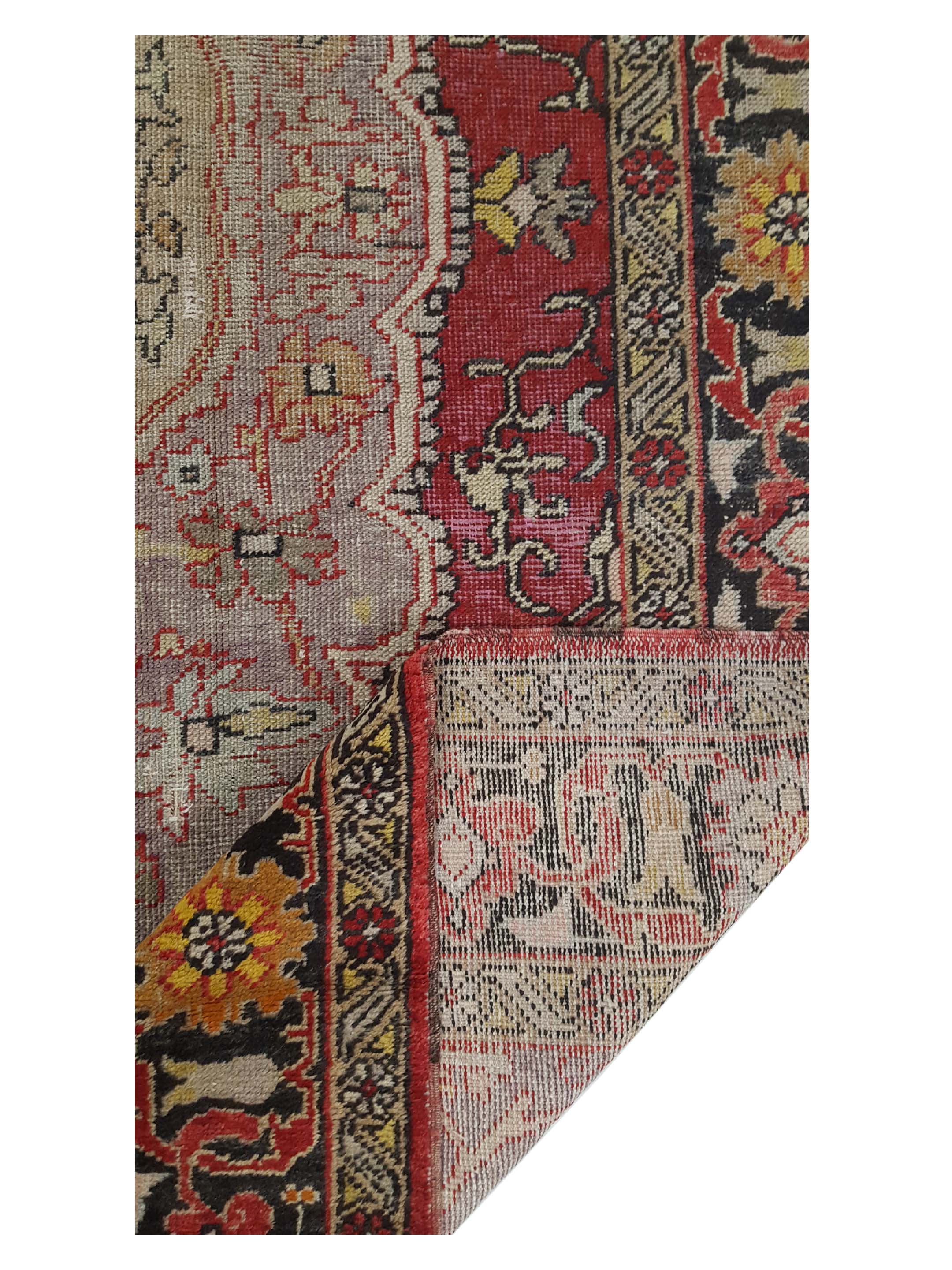 Antique Ushak Burgundy 8x12 - Image 3 of 6