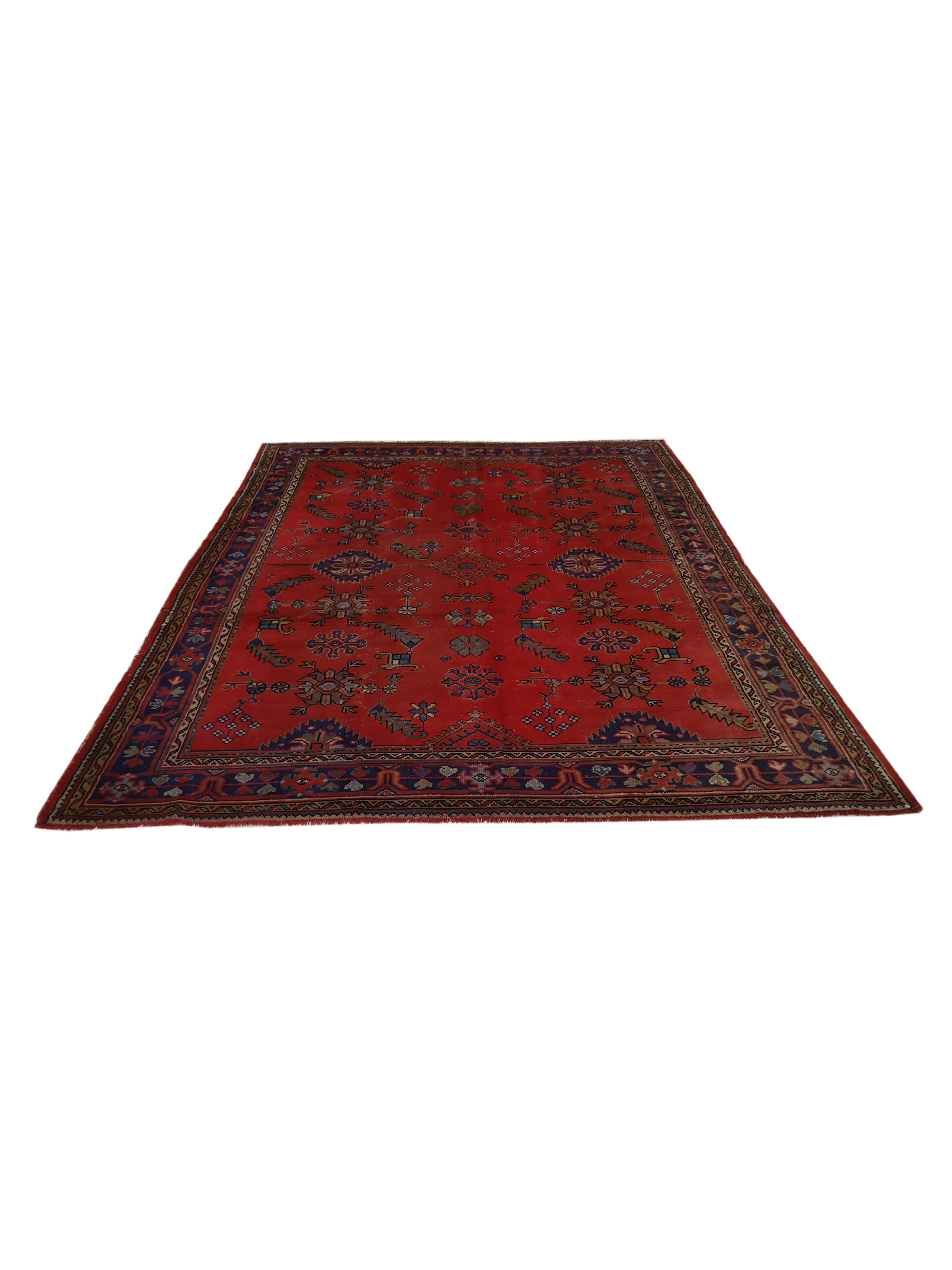 Antique Ushak Red 8x10 - Image 2 of 6