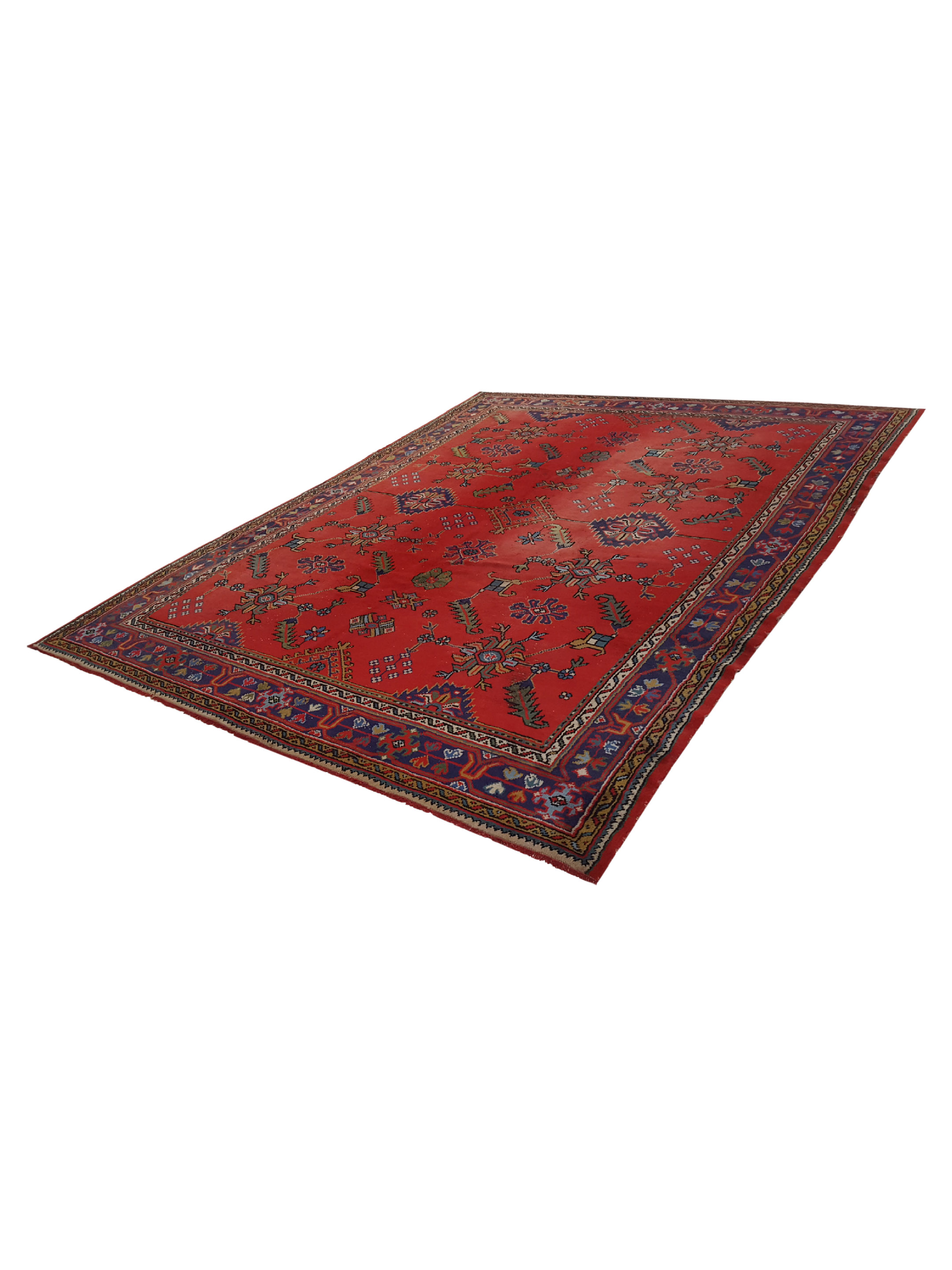 Antique Ushak Red 8x10 - Image 6 of 6