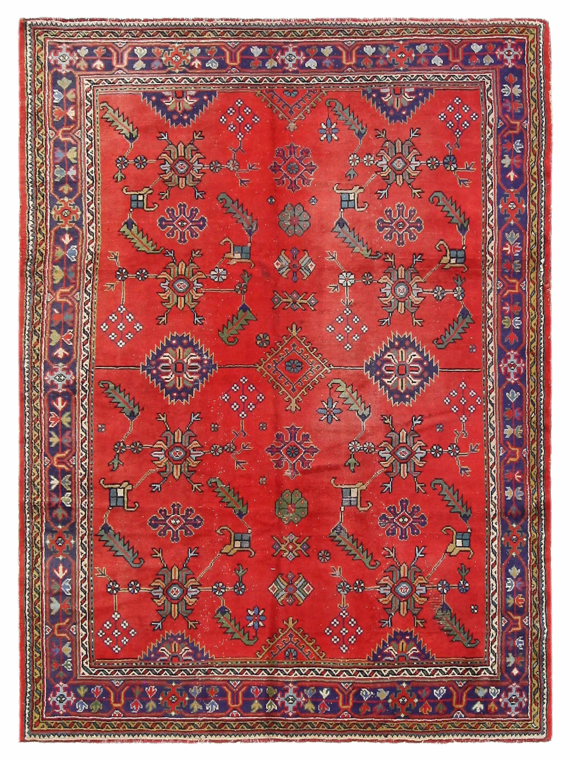 Antique Ushak Red 8x10