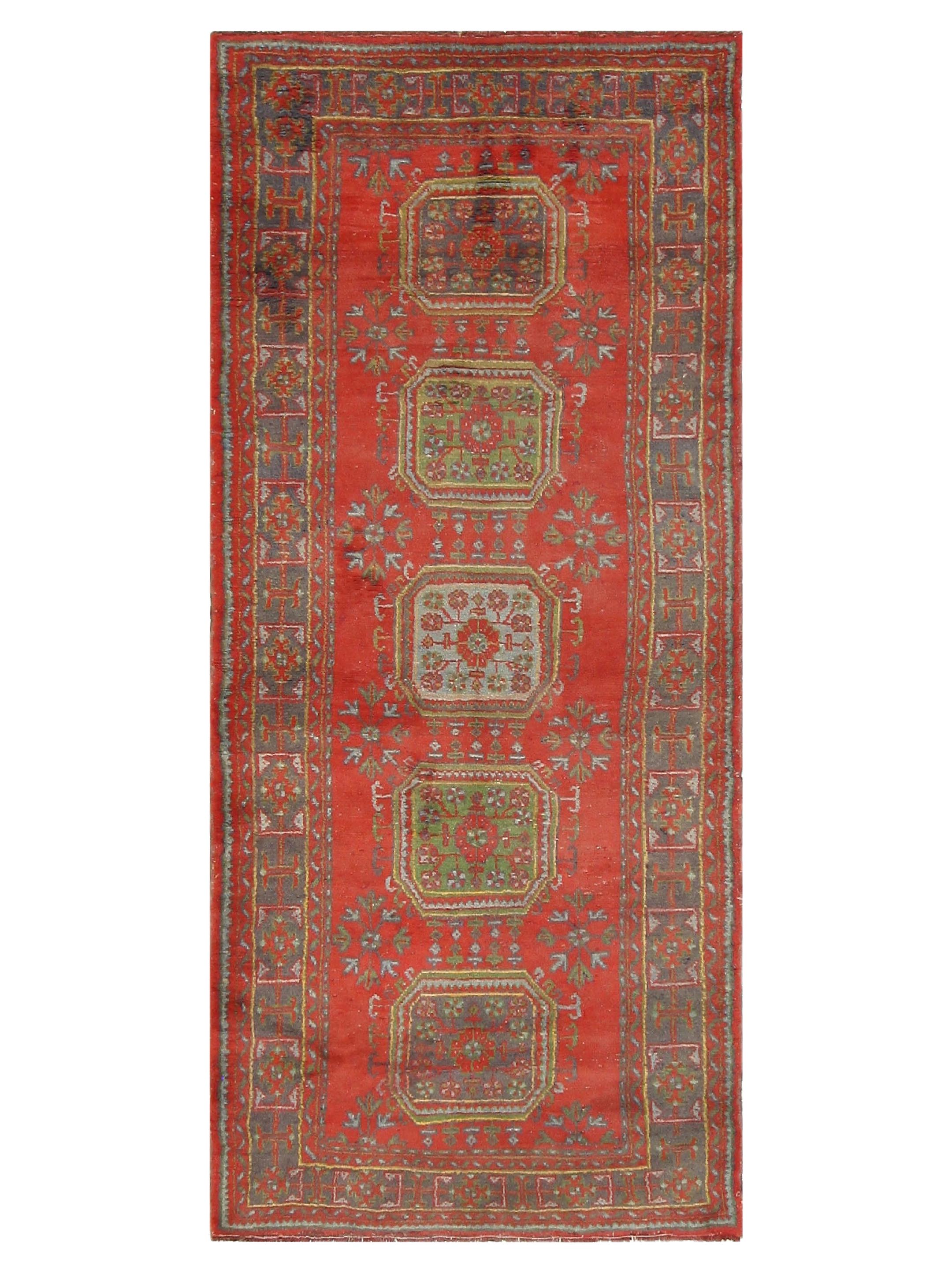 Antique Ushak Rust 5x11