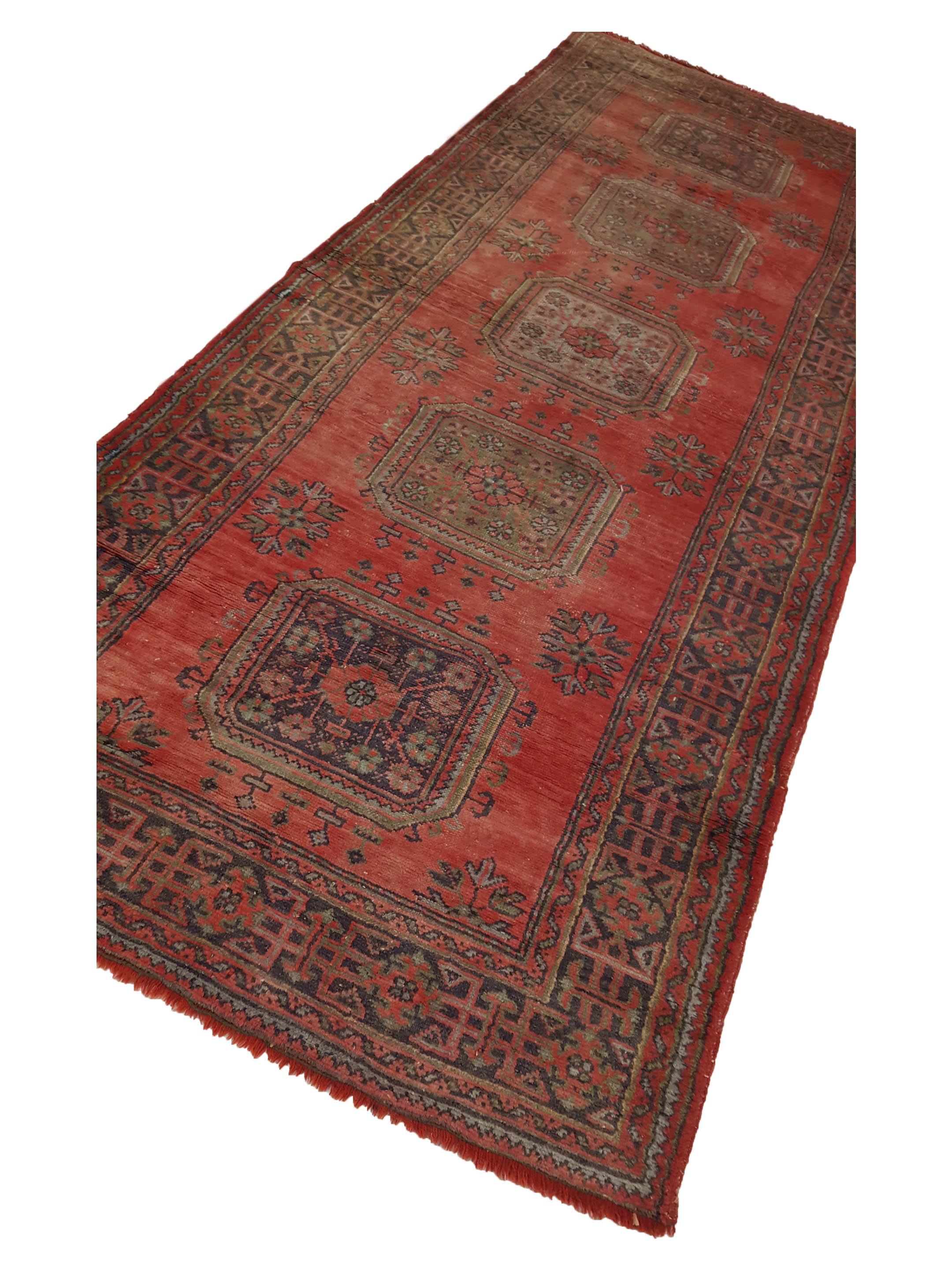 Antique Ushak Rust 5x12 - Image 6 of 7