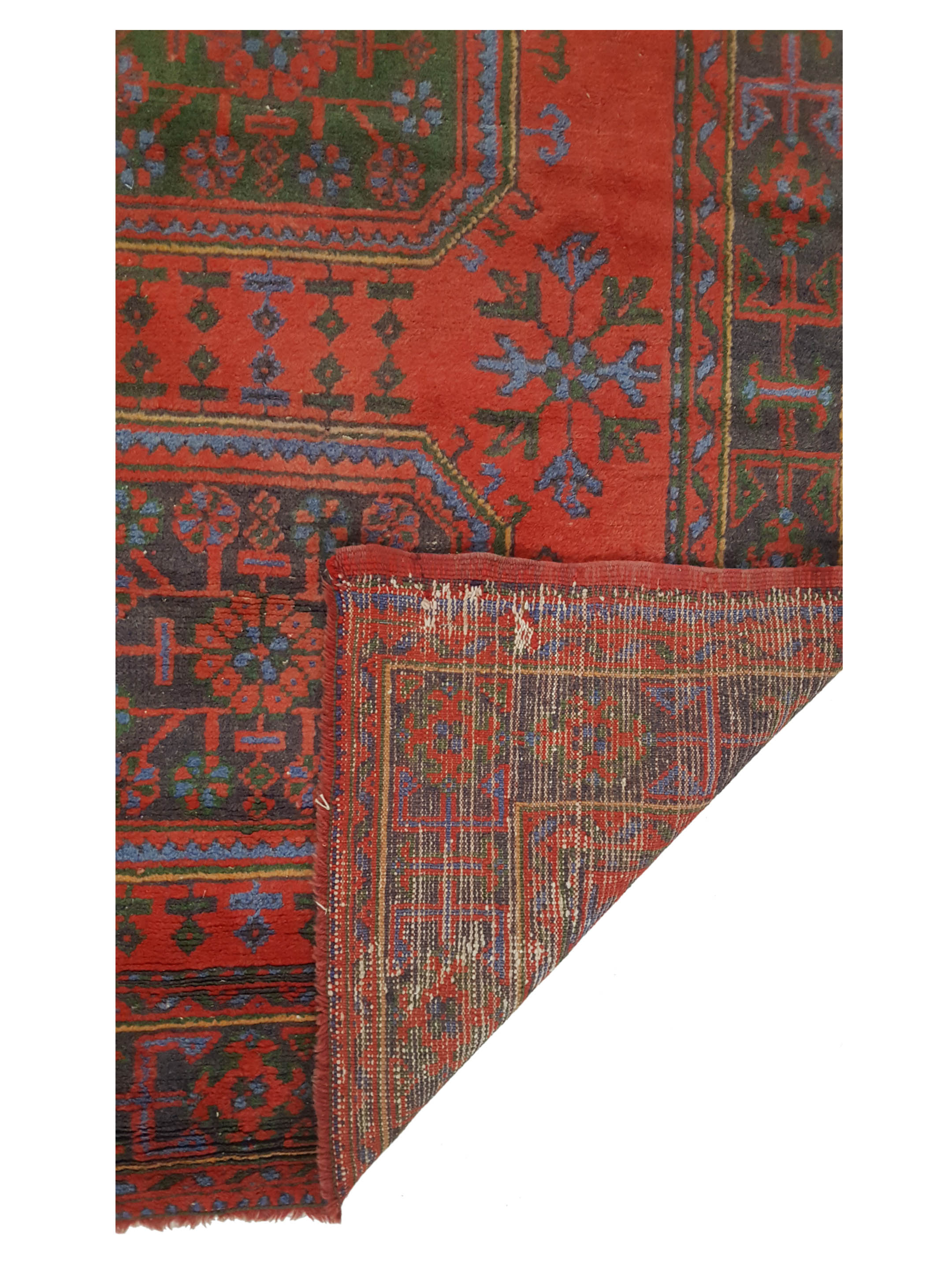 Antique Ushak Orange 4x11 - Image 3 of 6