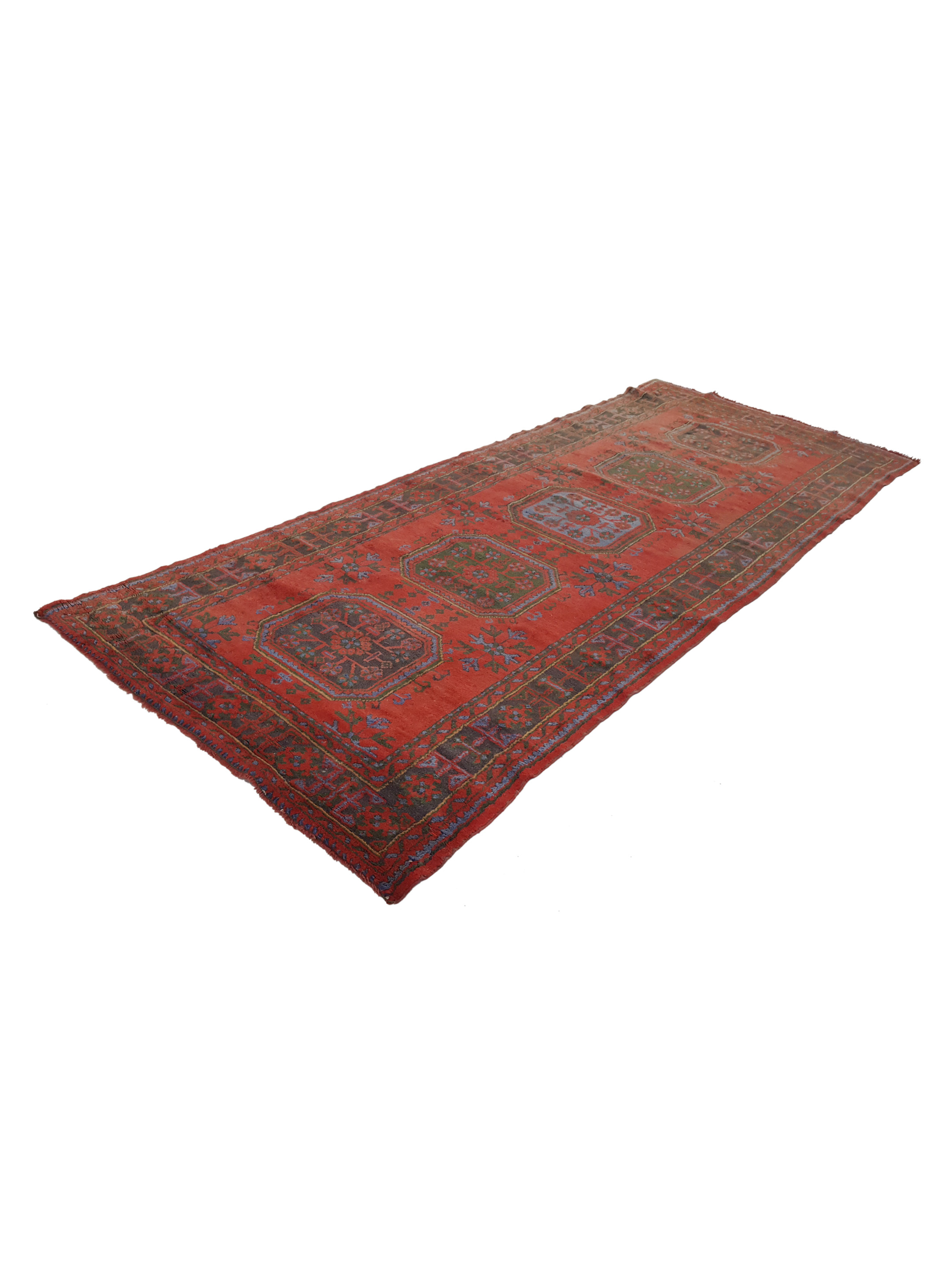 Antique Ushak Orange 4x11 - Image 6 of 6