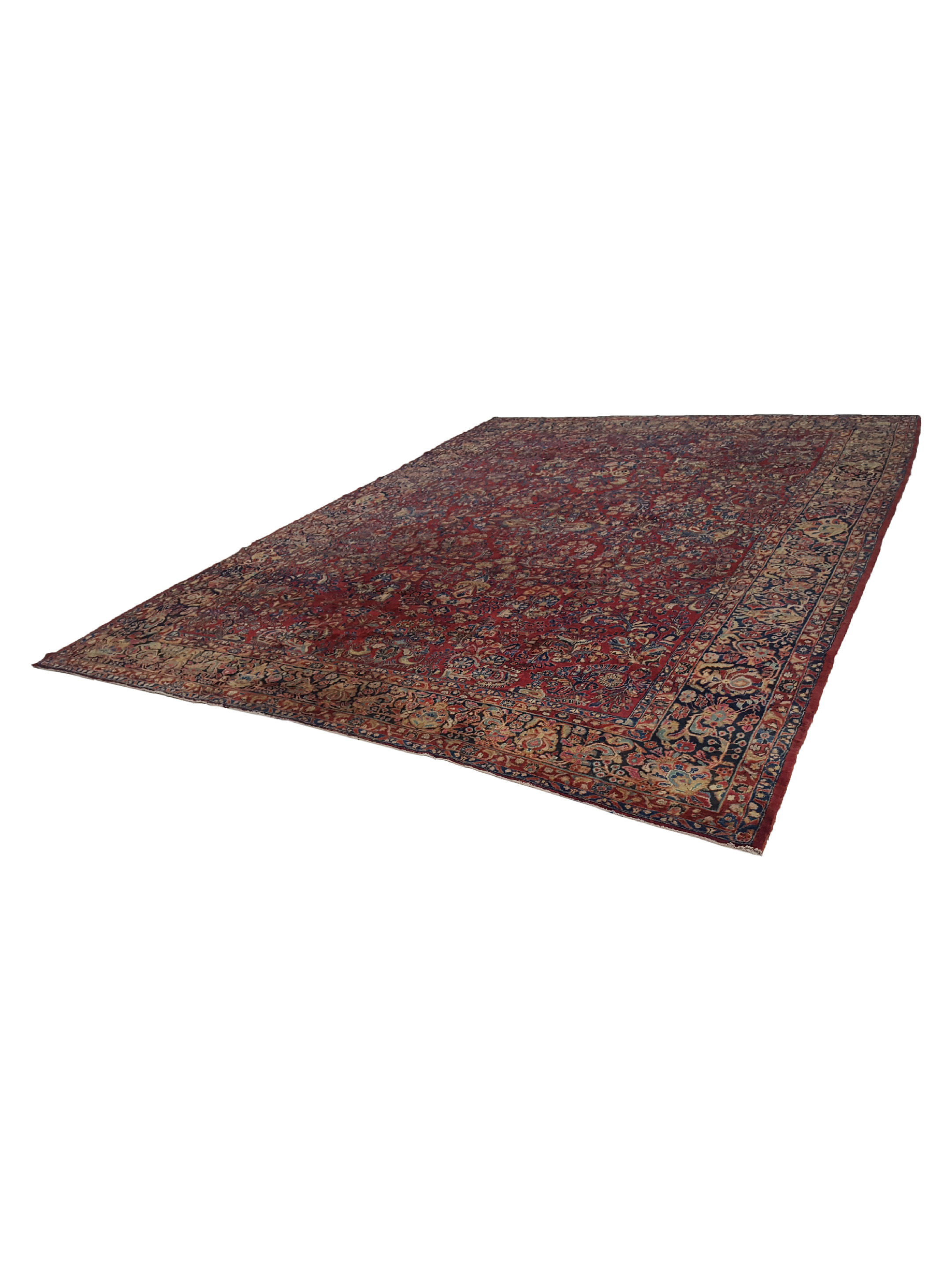 Antique Sarouk Burgundy 10x14 - Image 6 of 6
