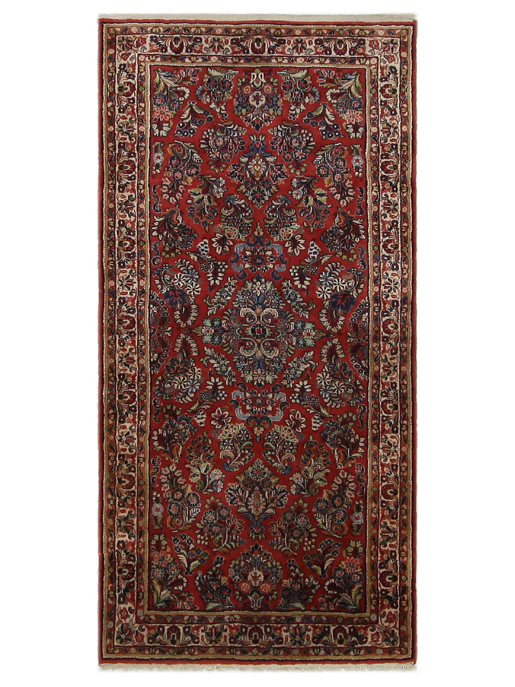 Antique Sarouk Red 5x9