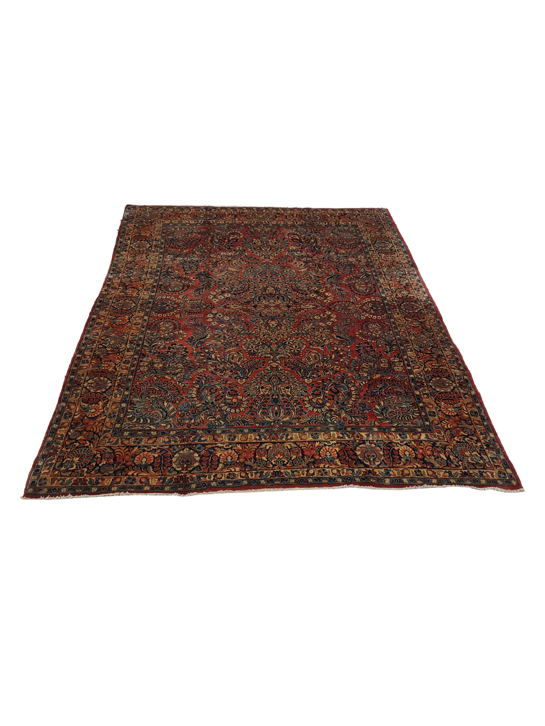 Antique Sarouk Rust 9x12 - Image 2 of 6