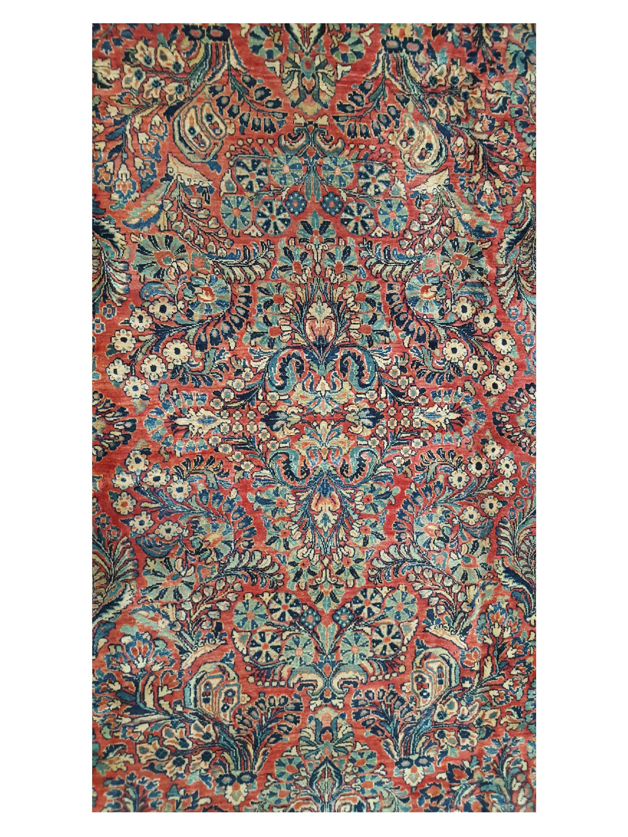 Antique Sarouk Rust 9x12 - Image 5 of 6