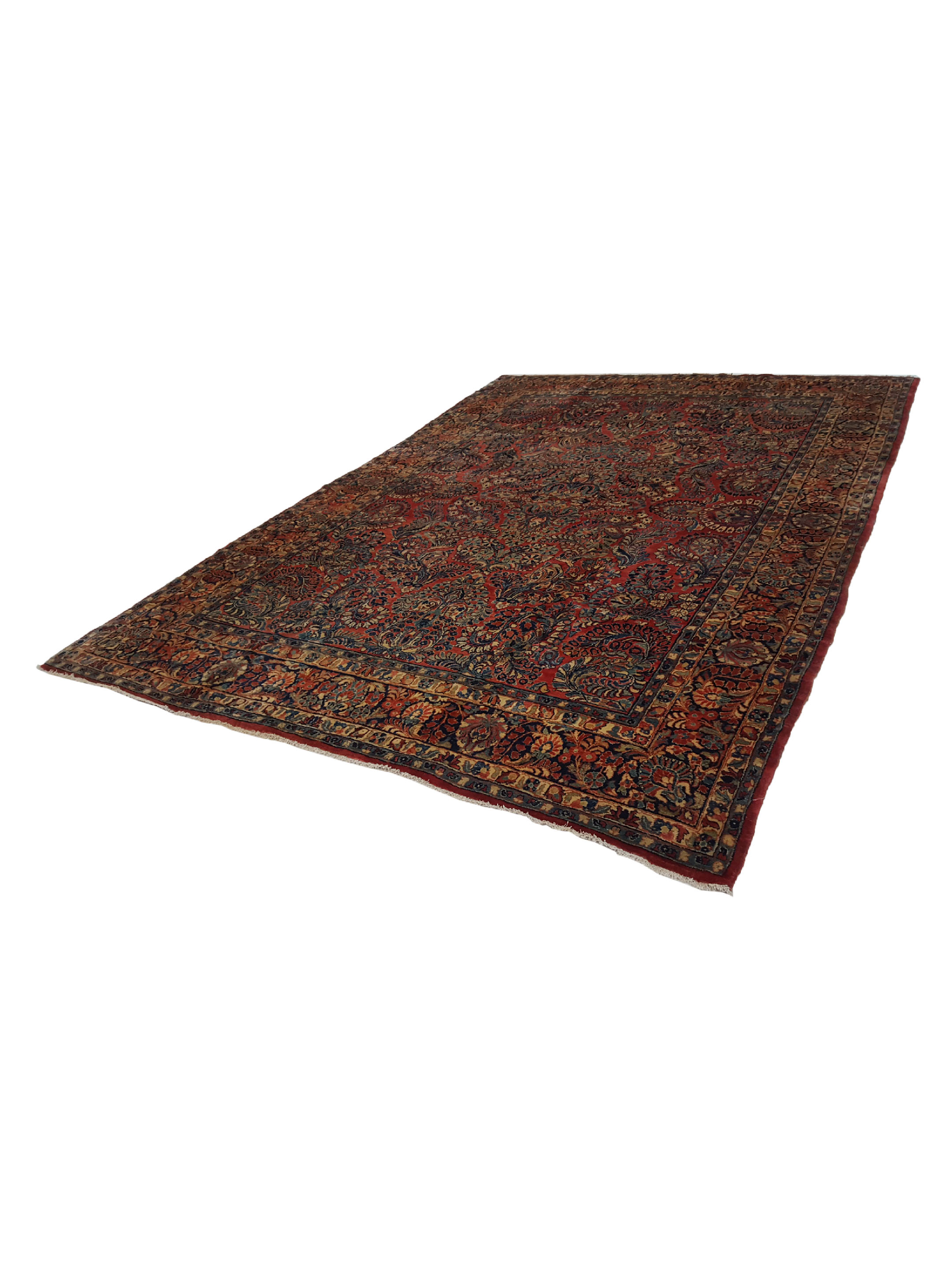 Antique Sarouk Rust 9x12 - Image 6 of 6