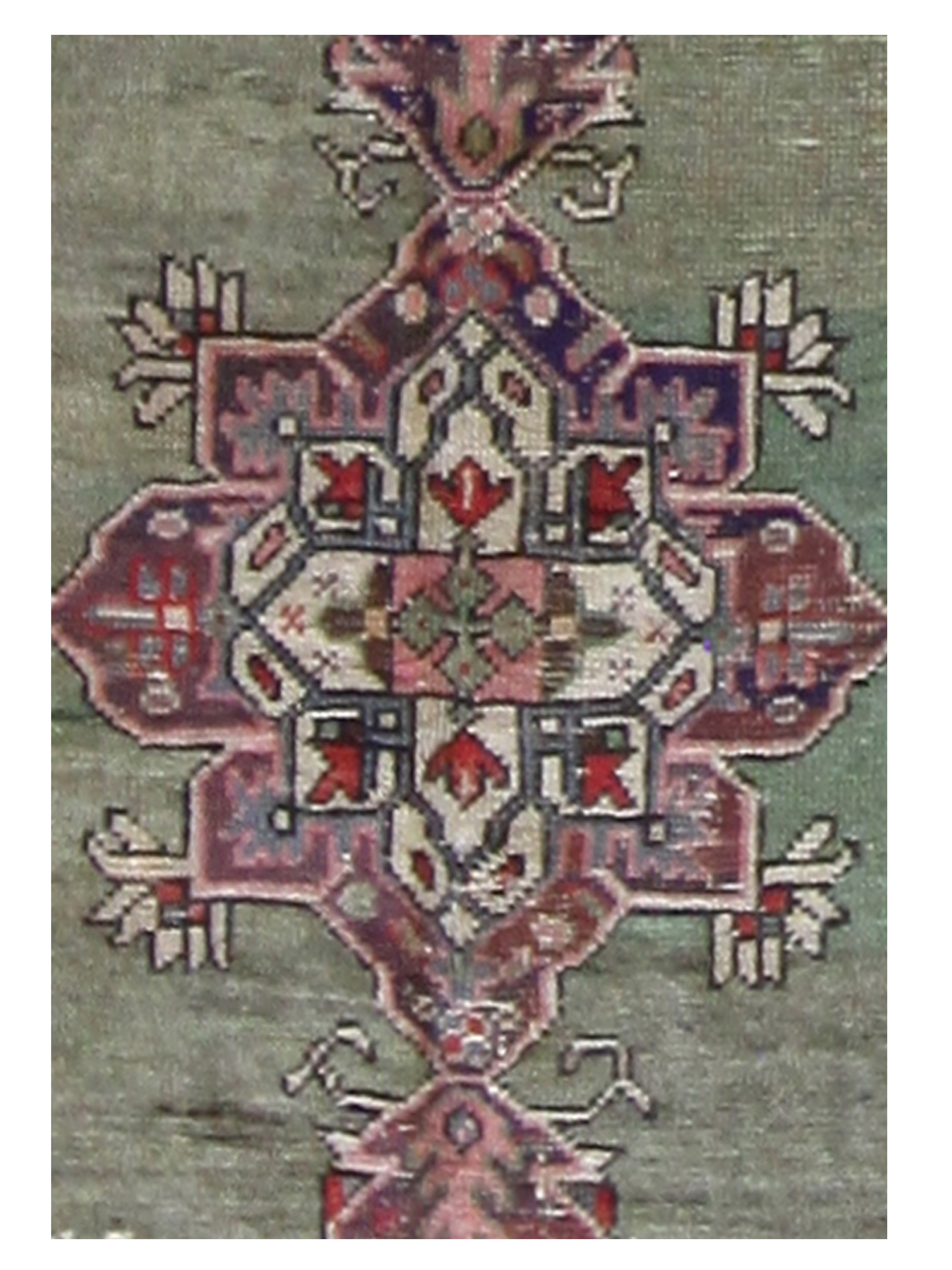 Antique Ushak Green 6x8 - Image 5 of 5