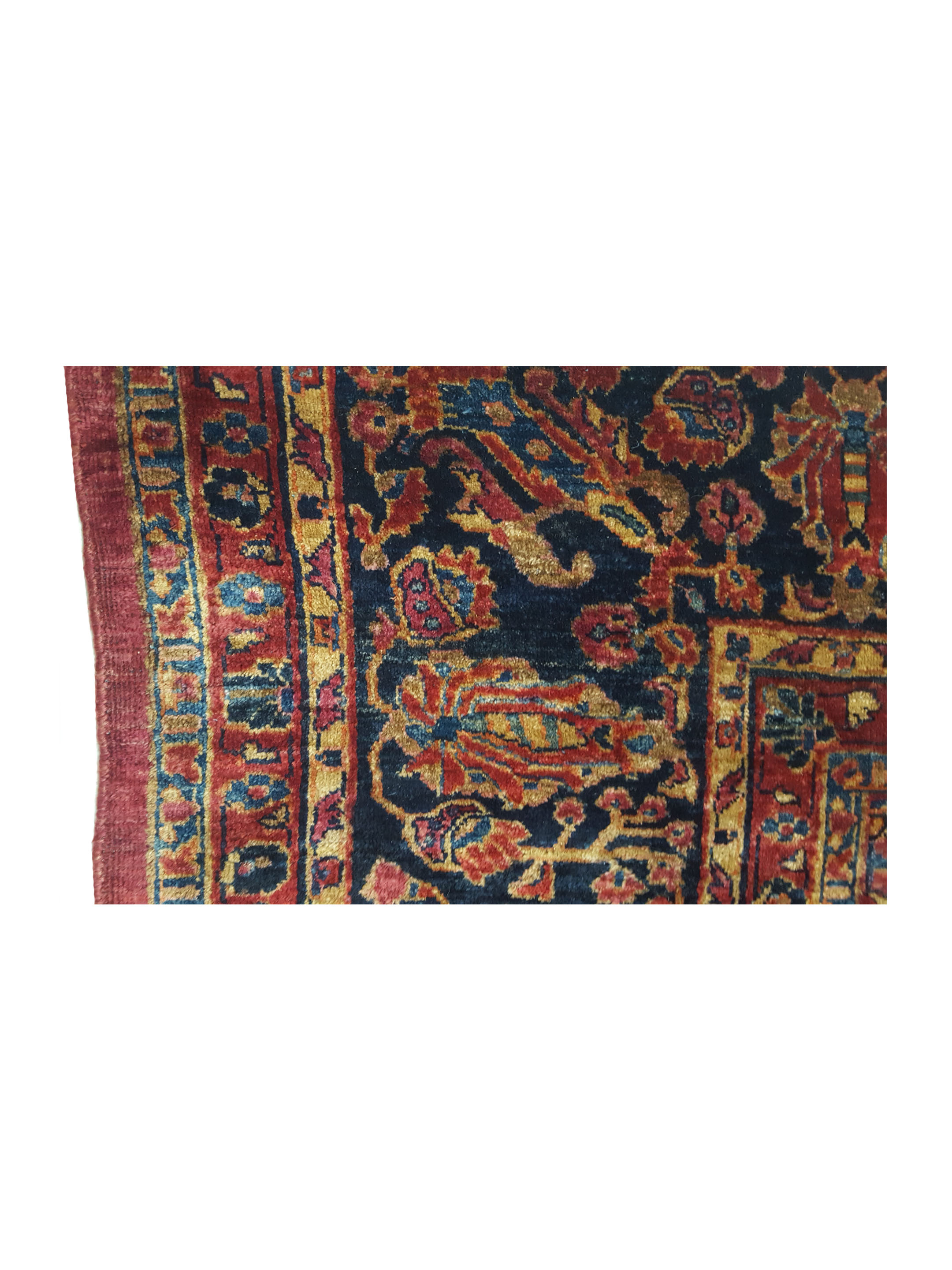 Antique Sarouk Red 10x13 - Image 7 of 8