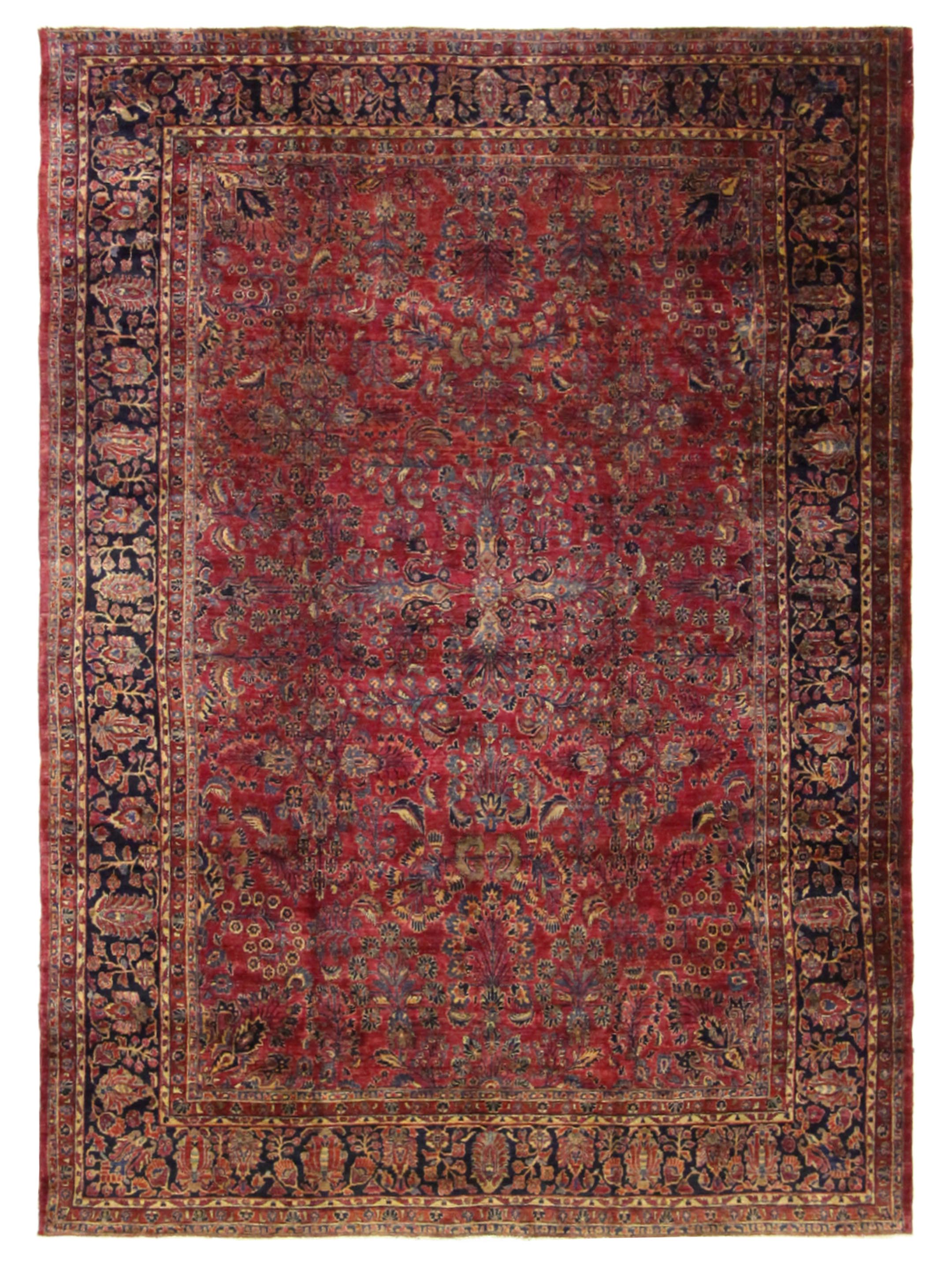 Antique Sarouk Red 10x13