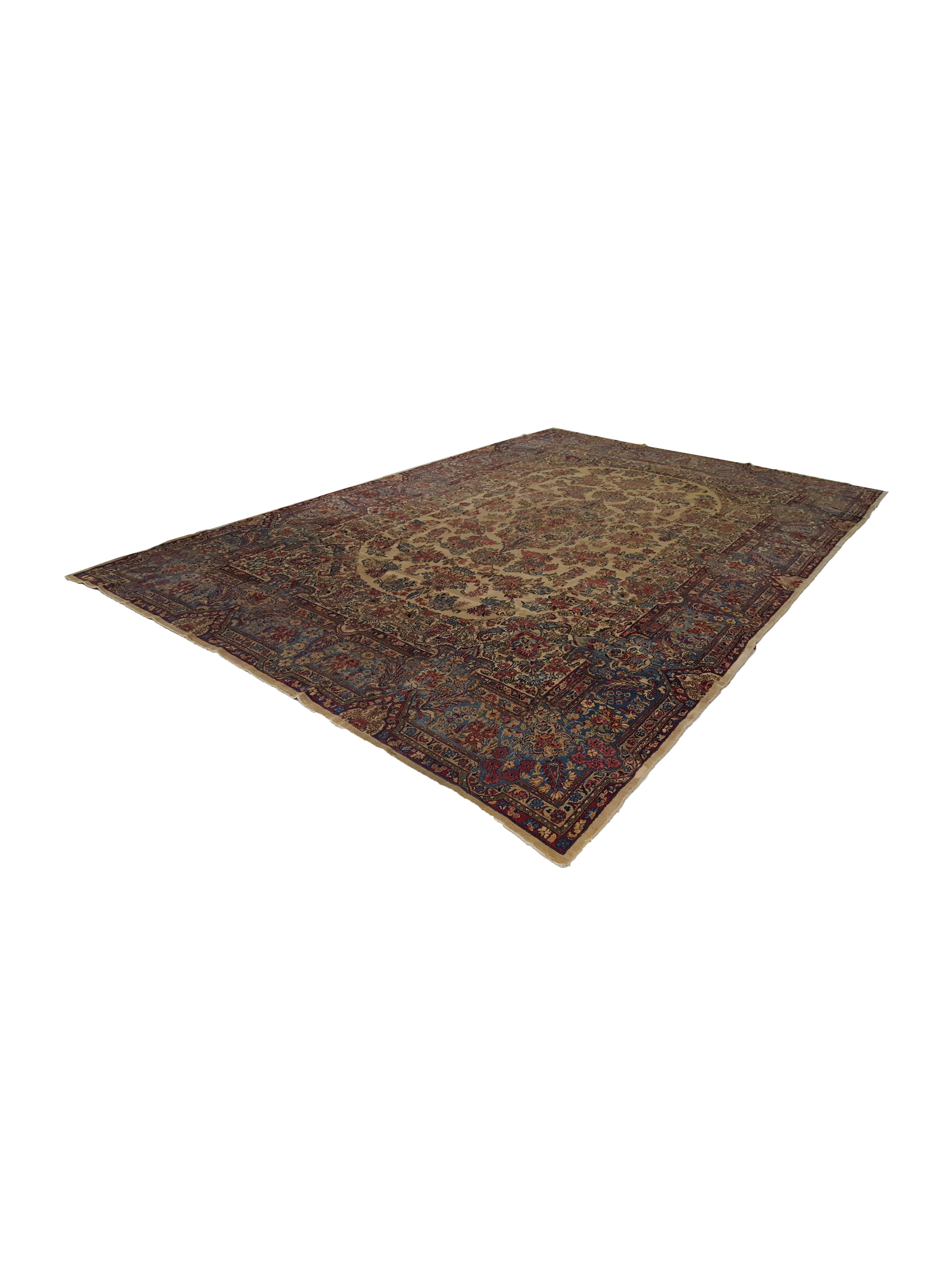 Antique Kerman Beige 10x14 - Image 6 of 7