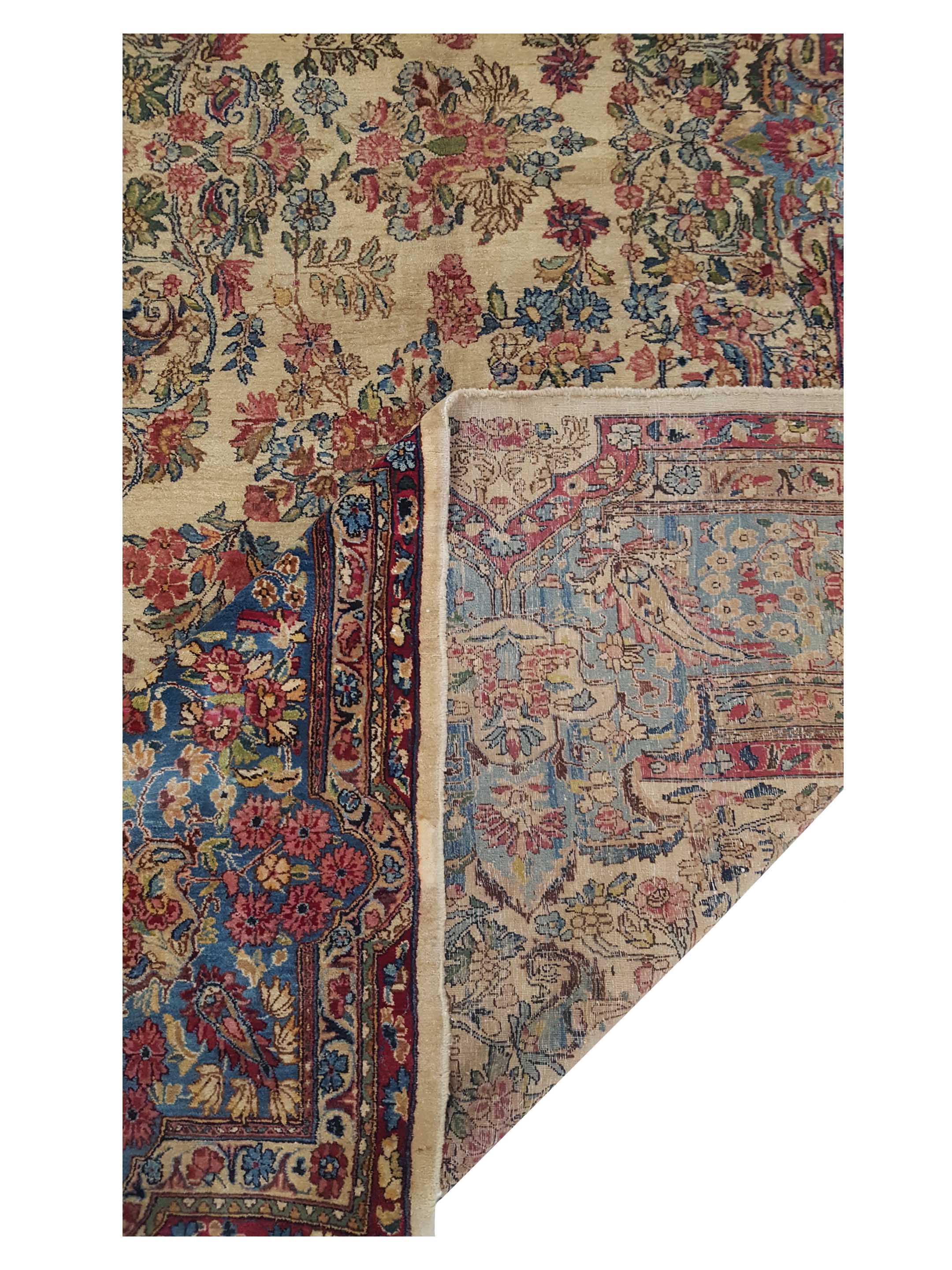 Antique Kerman Beige 10x14 - Image 7 of 7