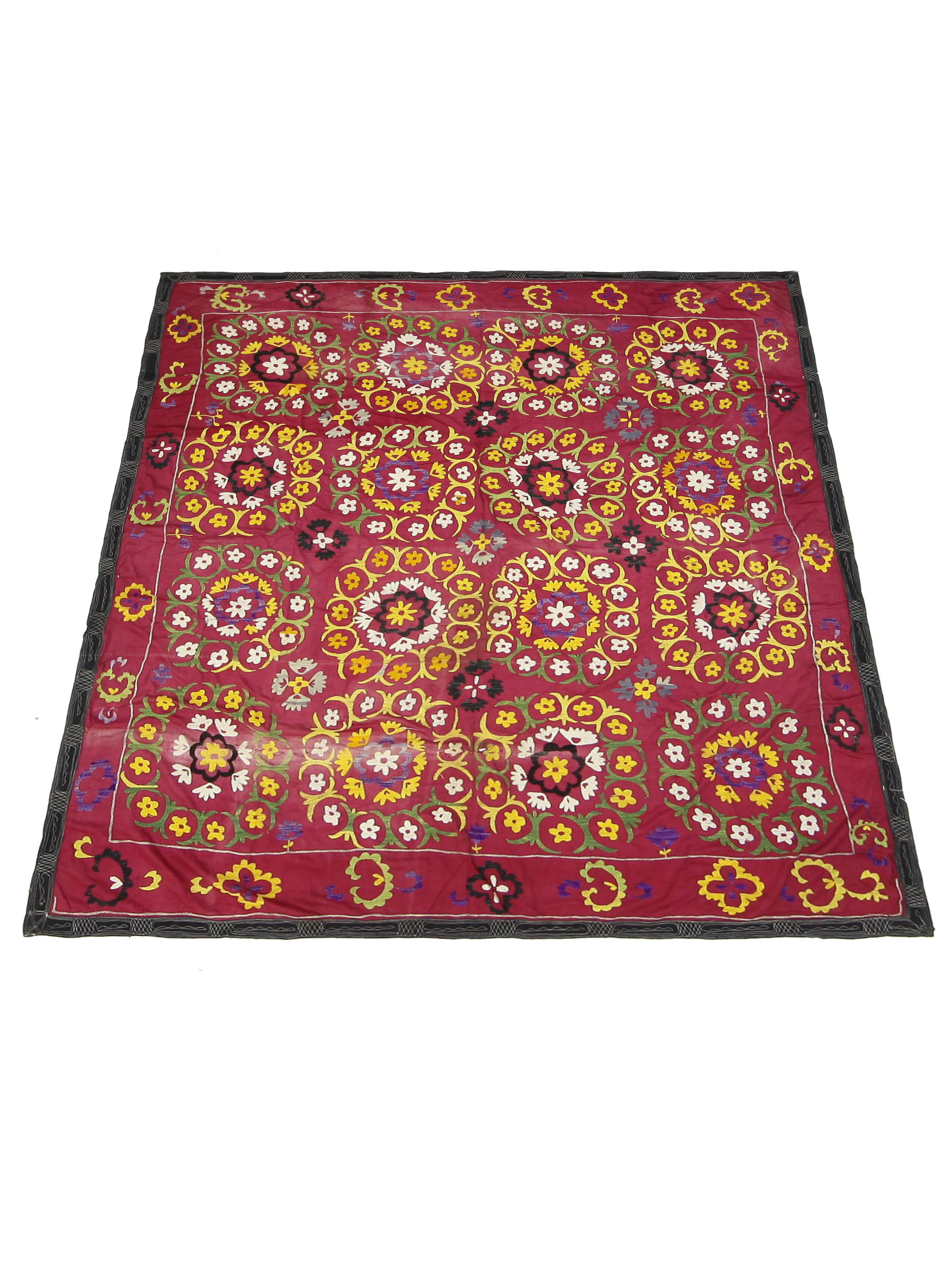Suzani Antique Pink 6x7 - Image 2 of 4