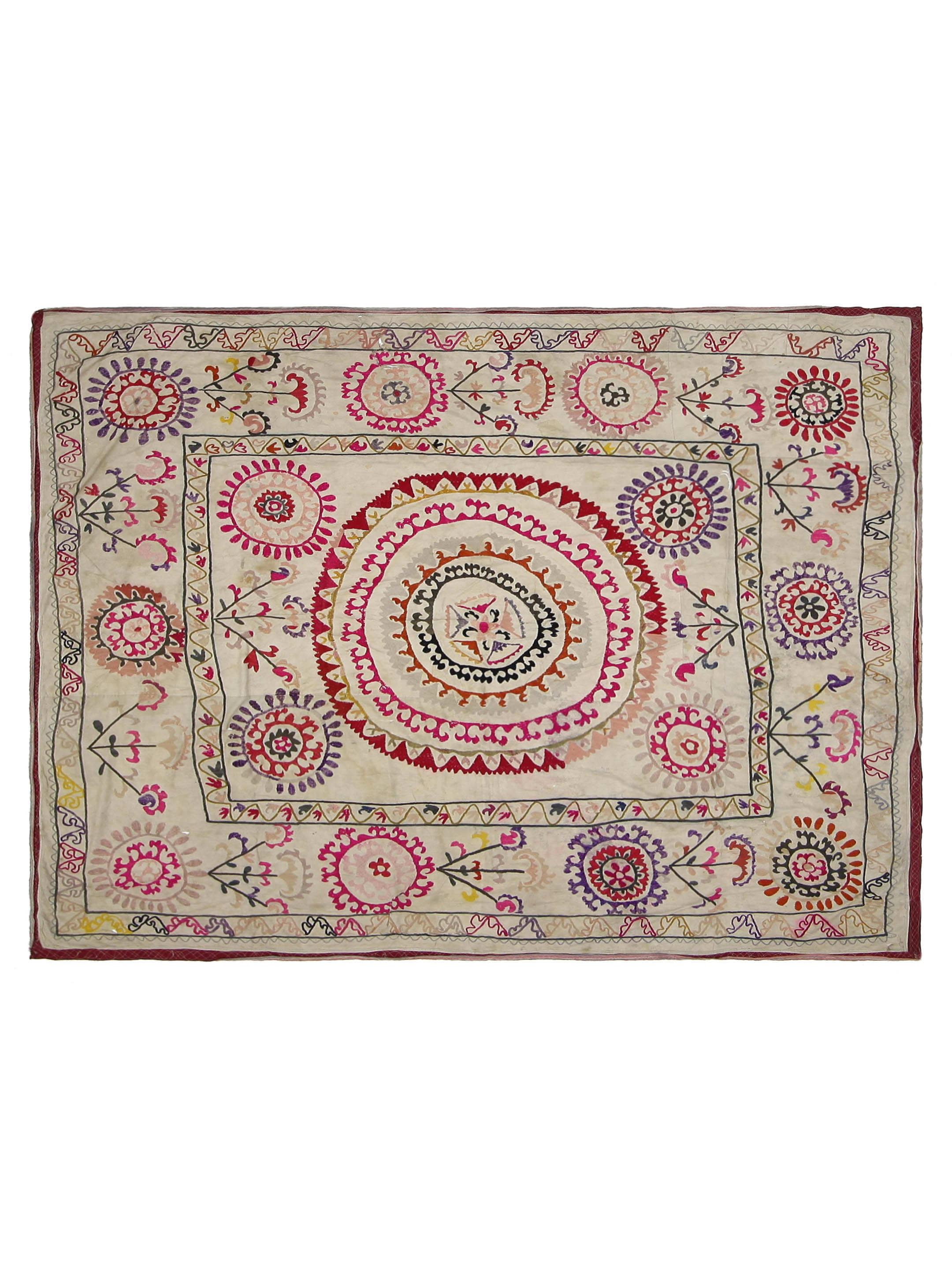 Suzani Antique Beige 7x7