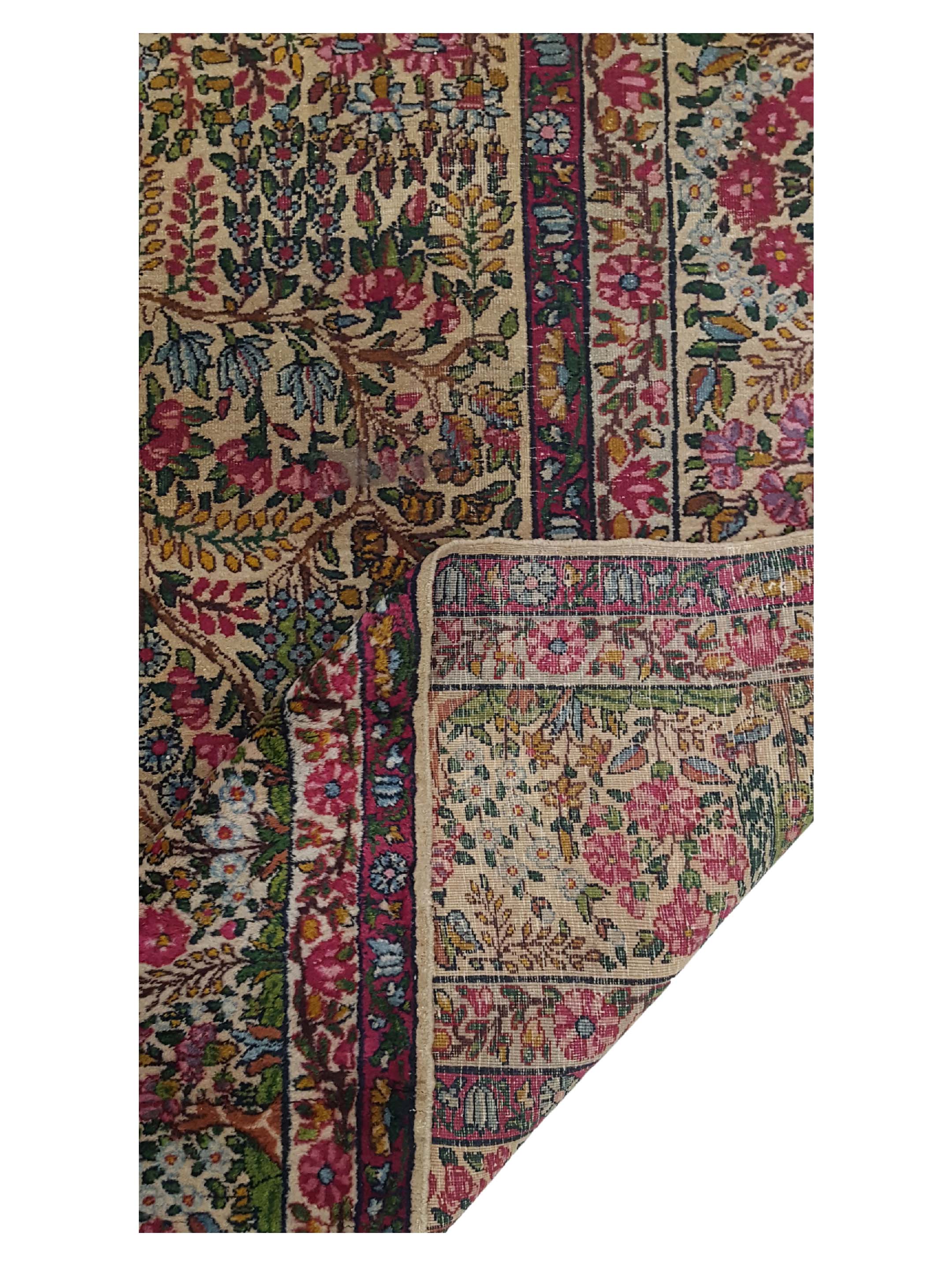 Antique Lavar Kerman Multi 9x12 - Image 3 of 6