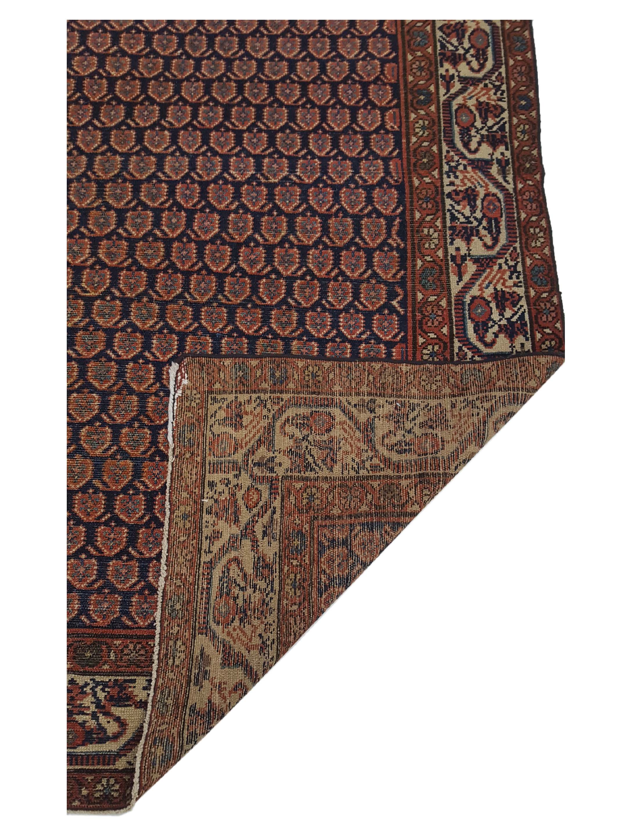 Antique Malayer Navy 4x7 - Image 3 of 6