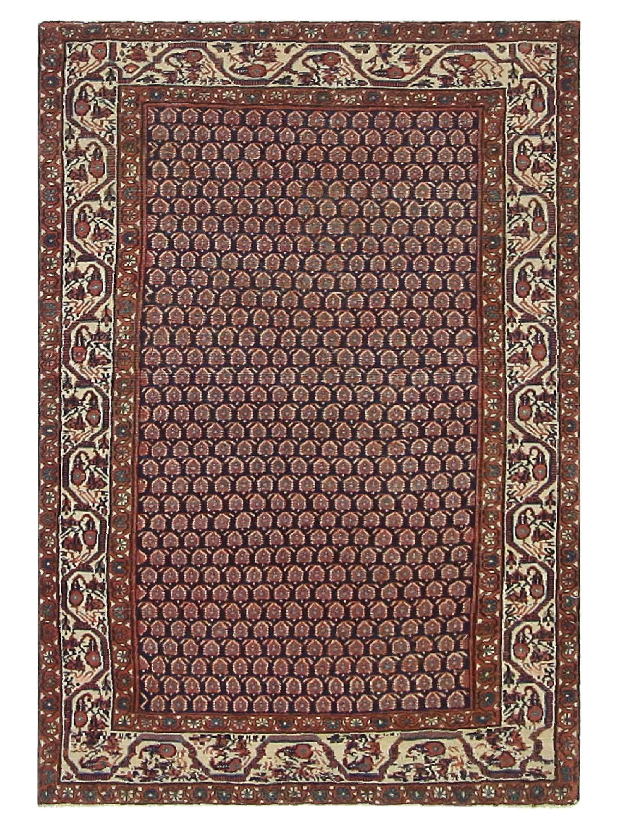 Antique Malayer Navy 4x7