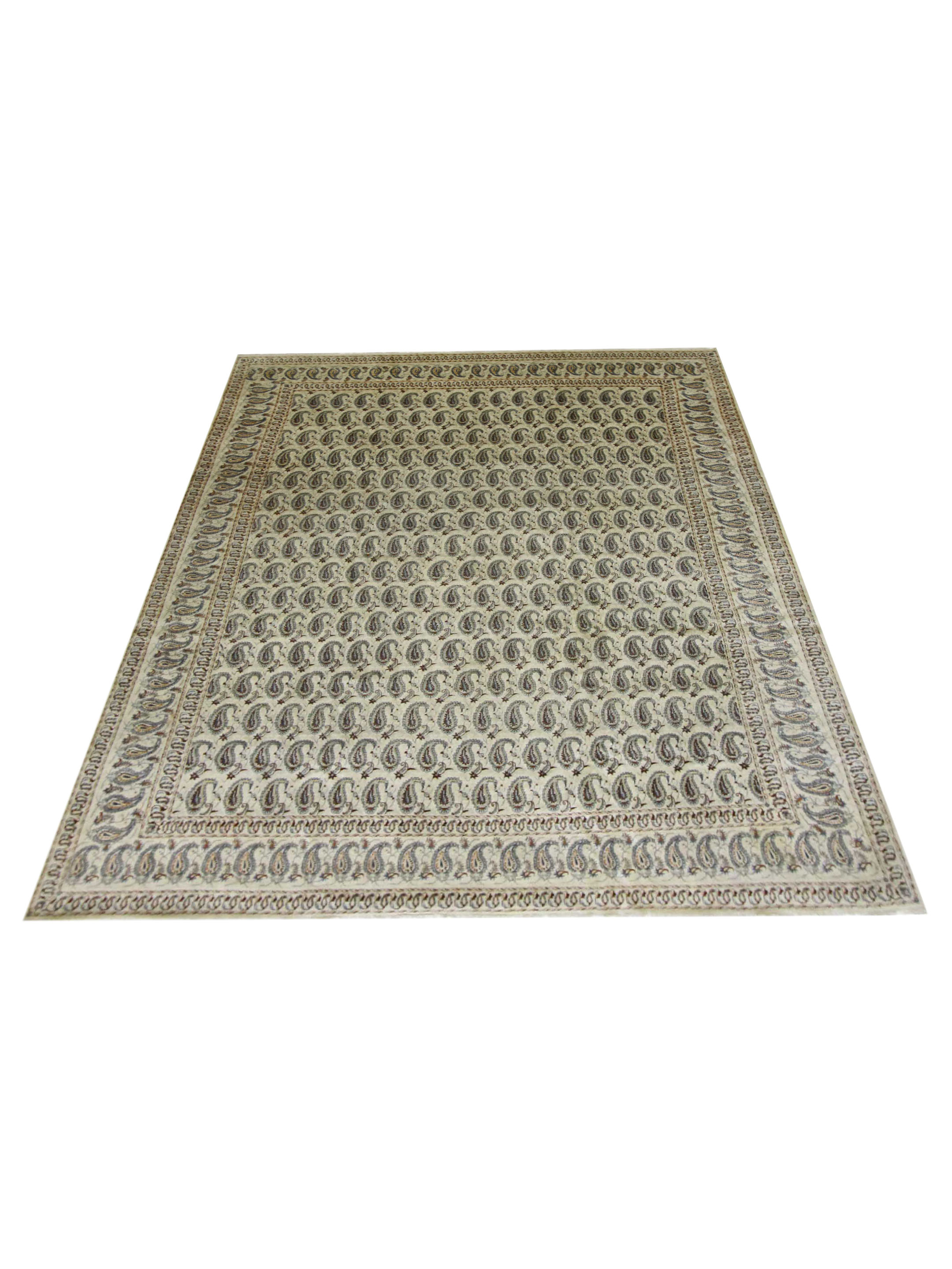 Kashan Hand Knotted Ivory 10x14 - Image 2 of 7
