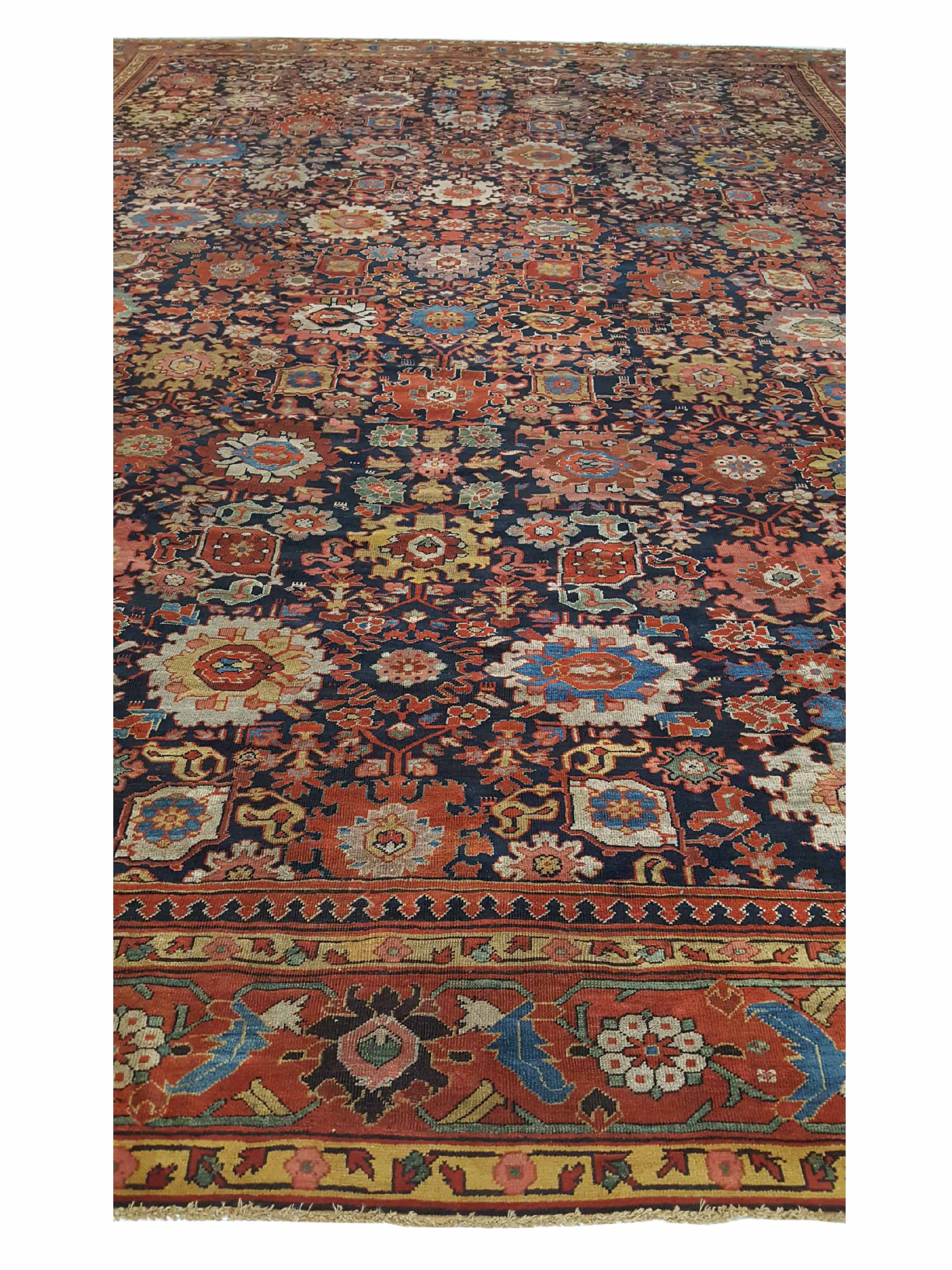 Antique Sultanabad Indigo 14x20 - Image 3 of 8