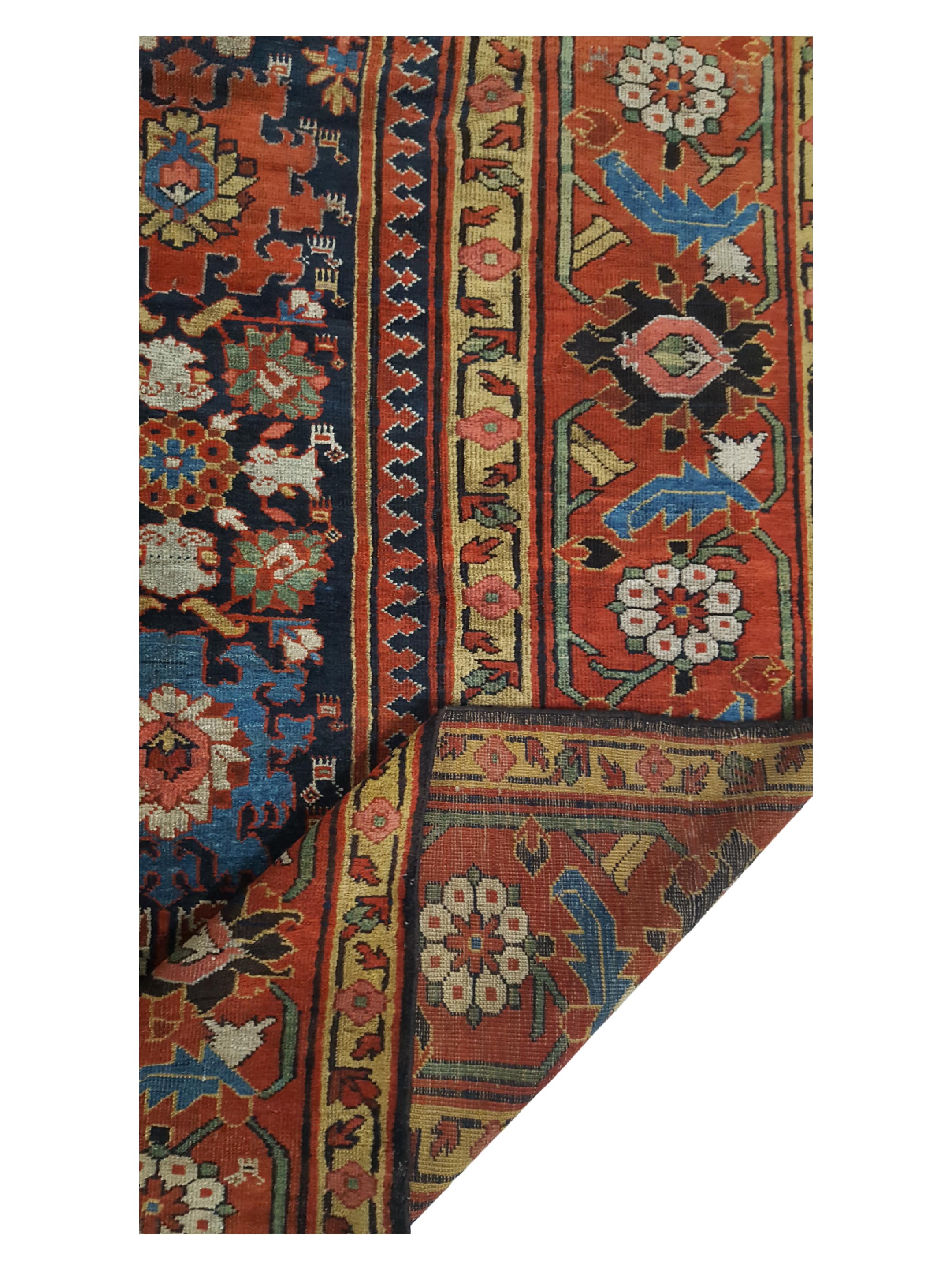 Antique Sultanabad Indigo 14x20 - Image 4 of 8