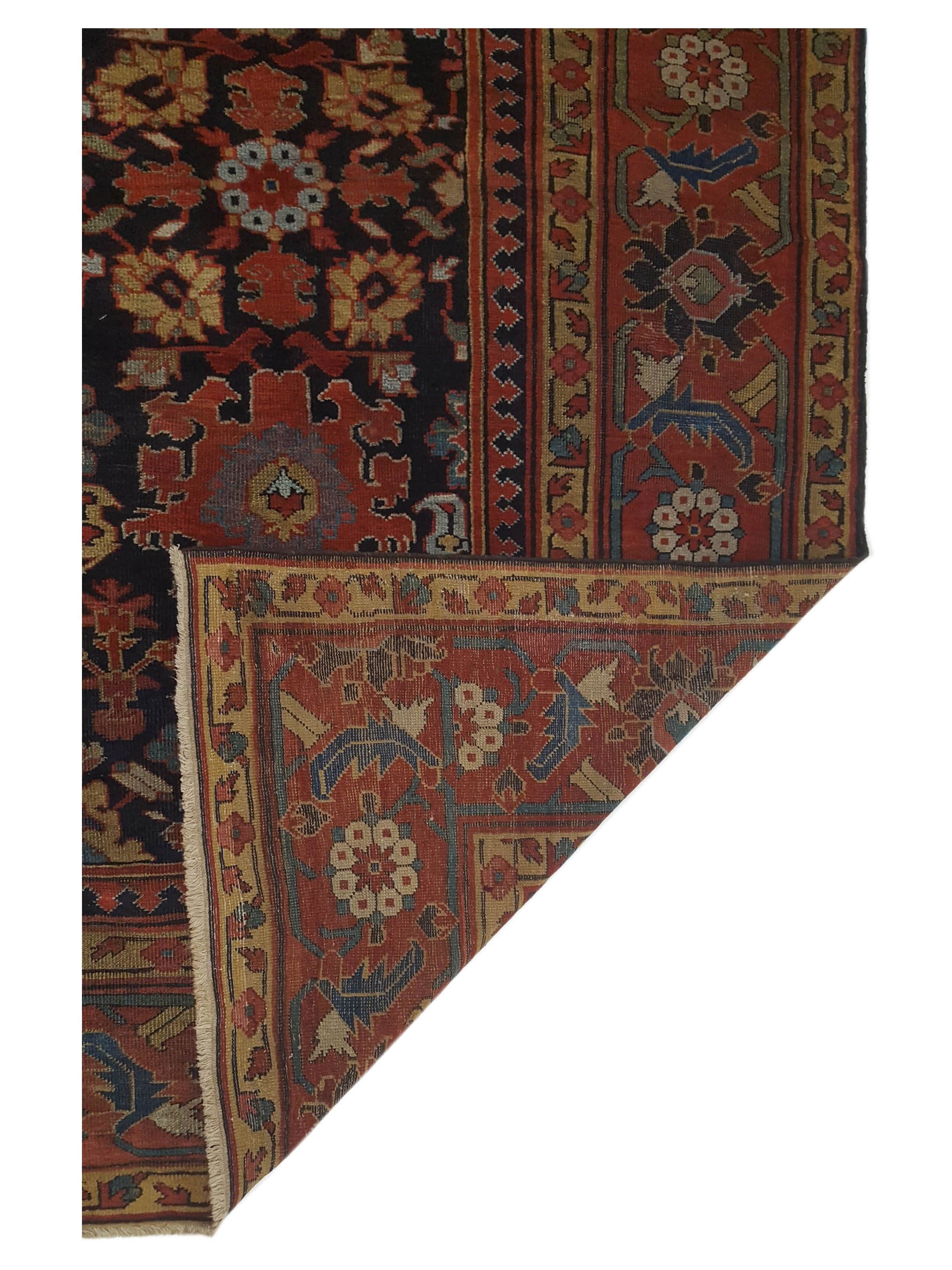 Antique Sultanabad Indigo 14x20 - Image 7 of 8